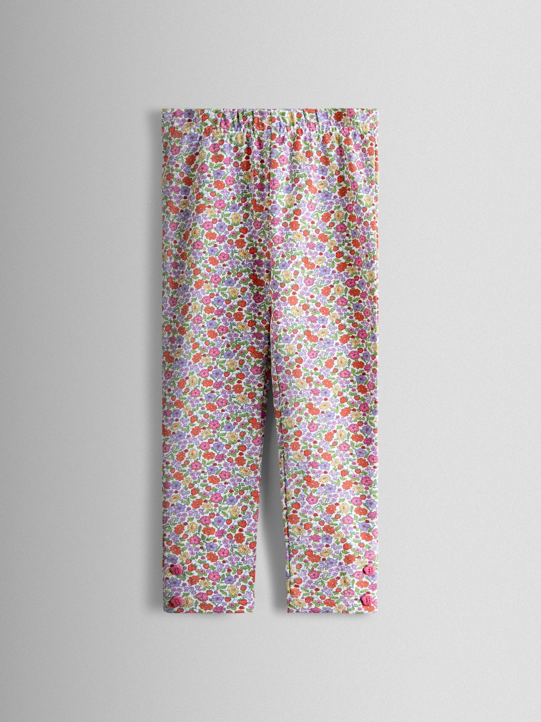 Light Pink 2- Piece Strawberry Appliqué And Leggings Set - Image 4 of 7