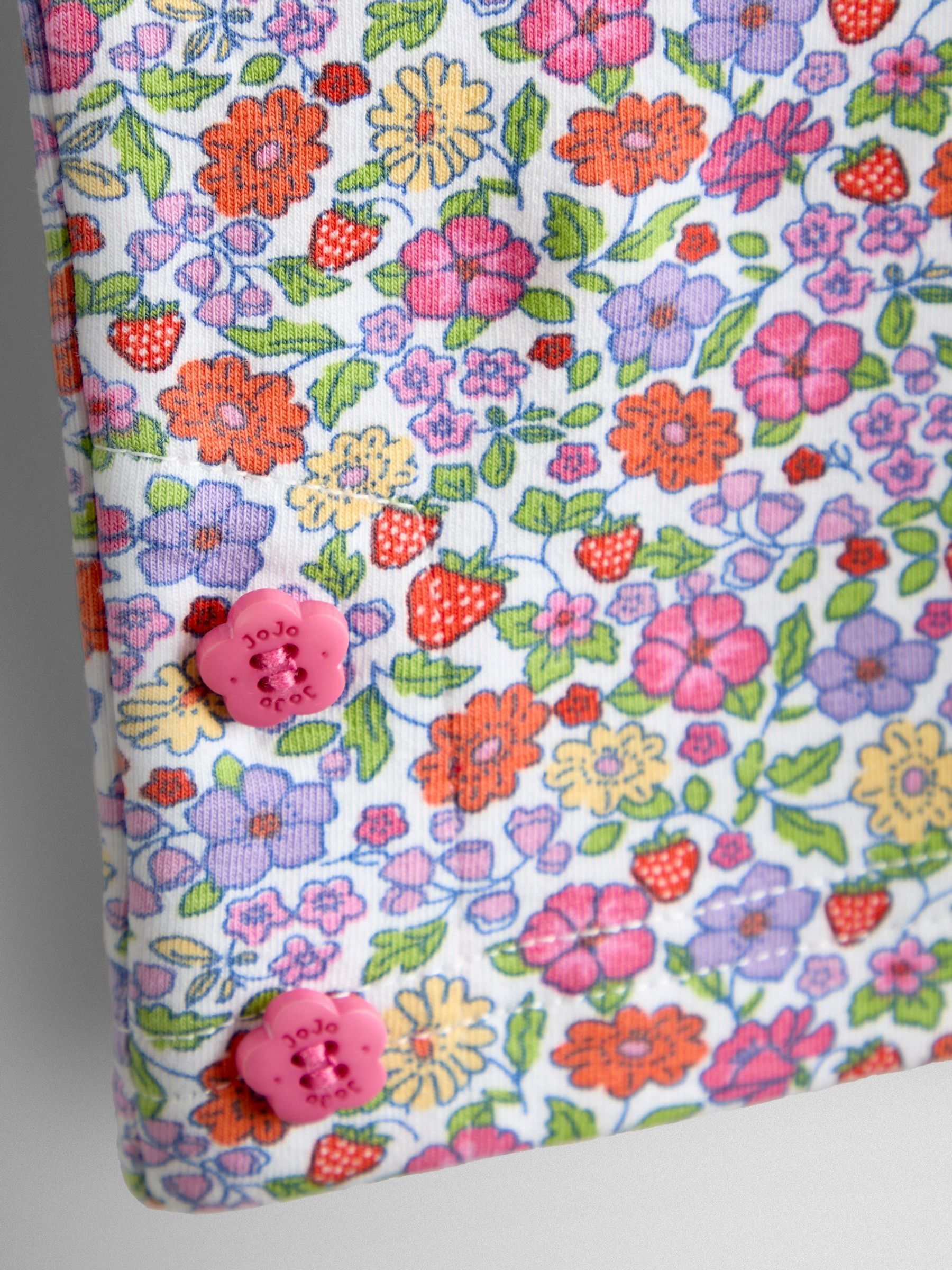 Light Pink 2- Piece Strawberry Appliqué And Leggings Set - Image 7 of 7