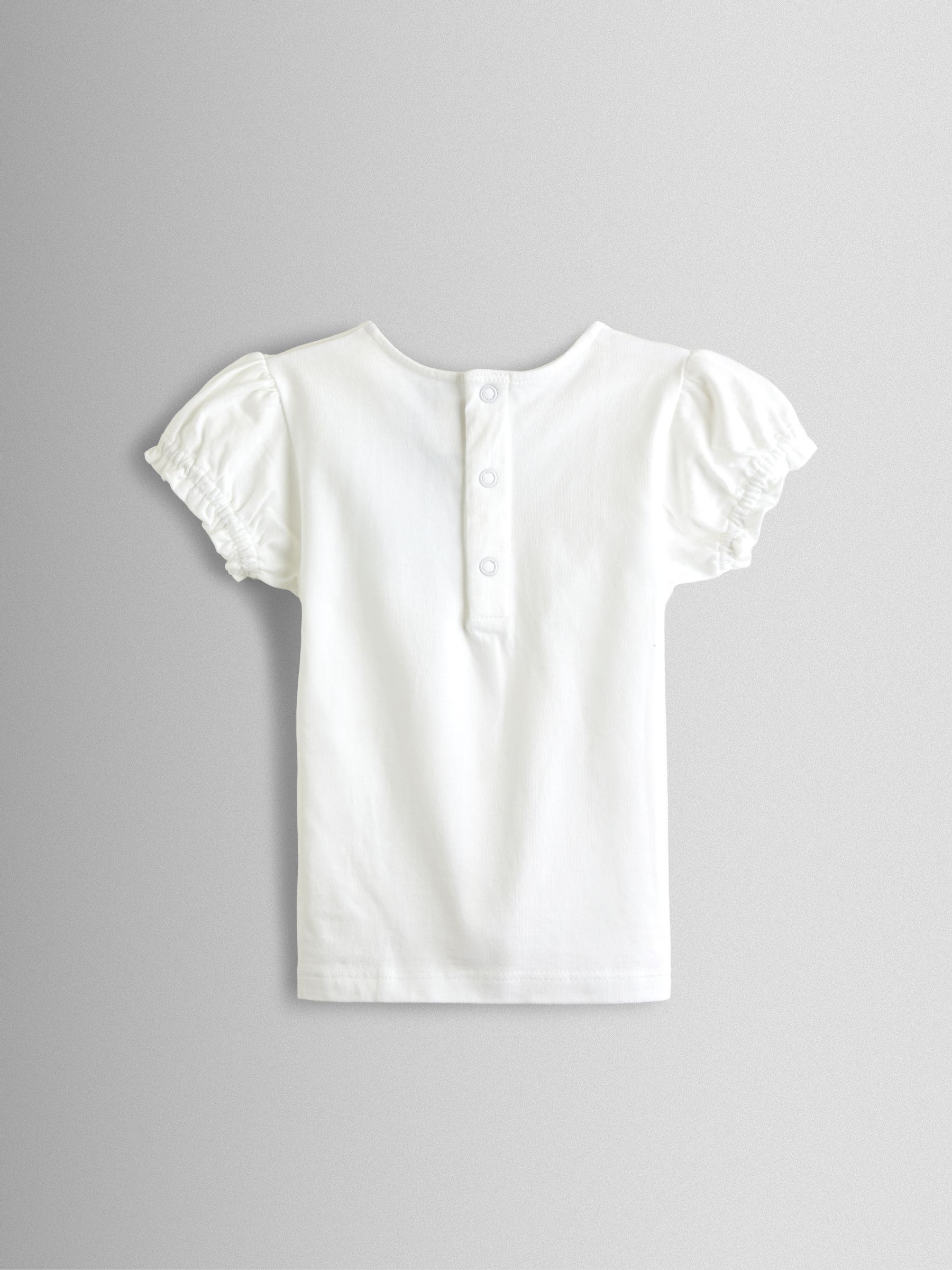 Yellow Smocked Dungaree, T-Shirt & Headband Set - Image 5 of 8