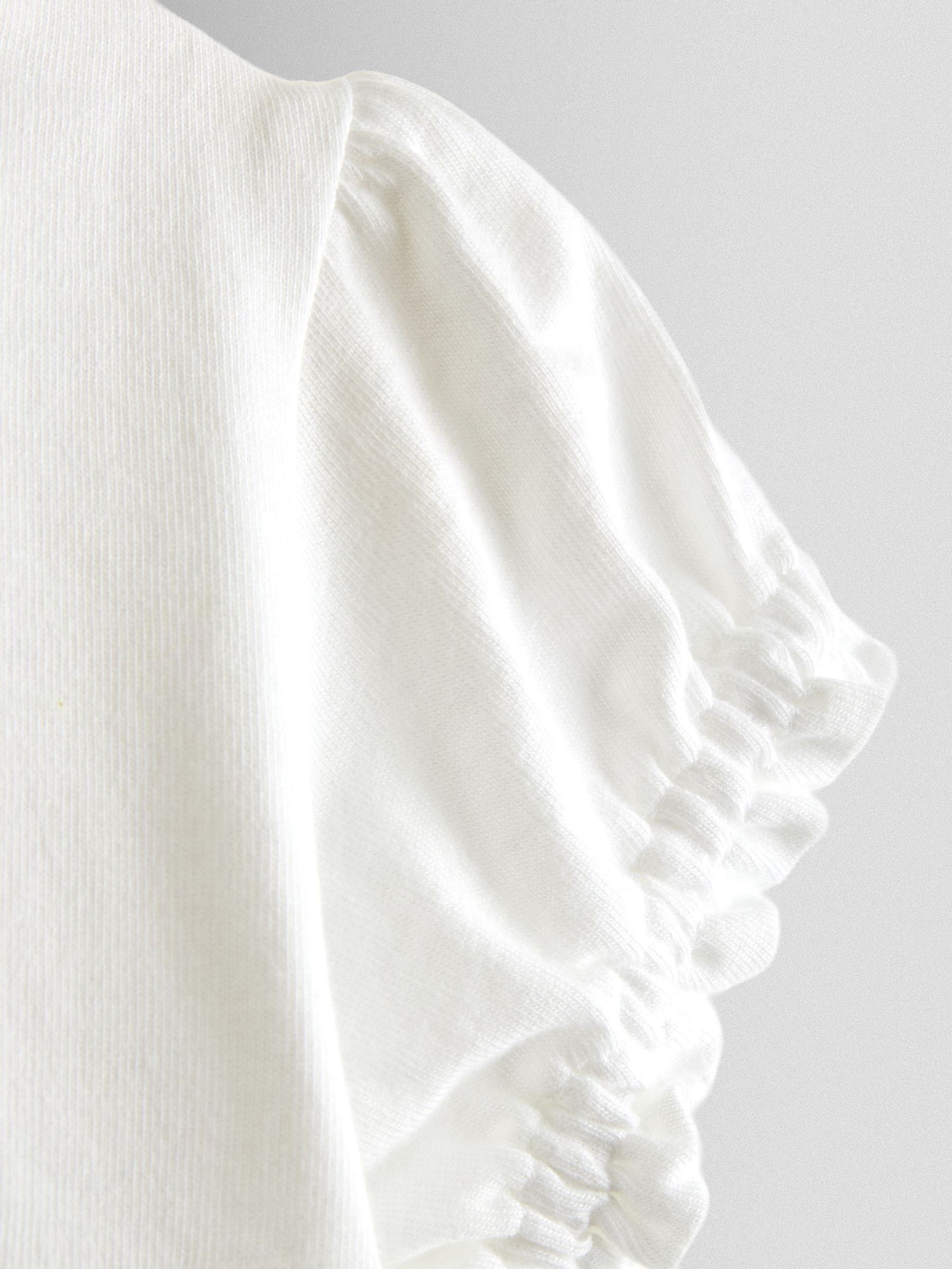 Yellow Smocked Dungaree, T-Shirt & Headband Set - Image 7 of 8