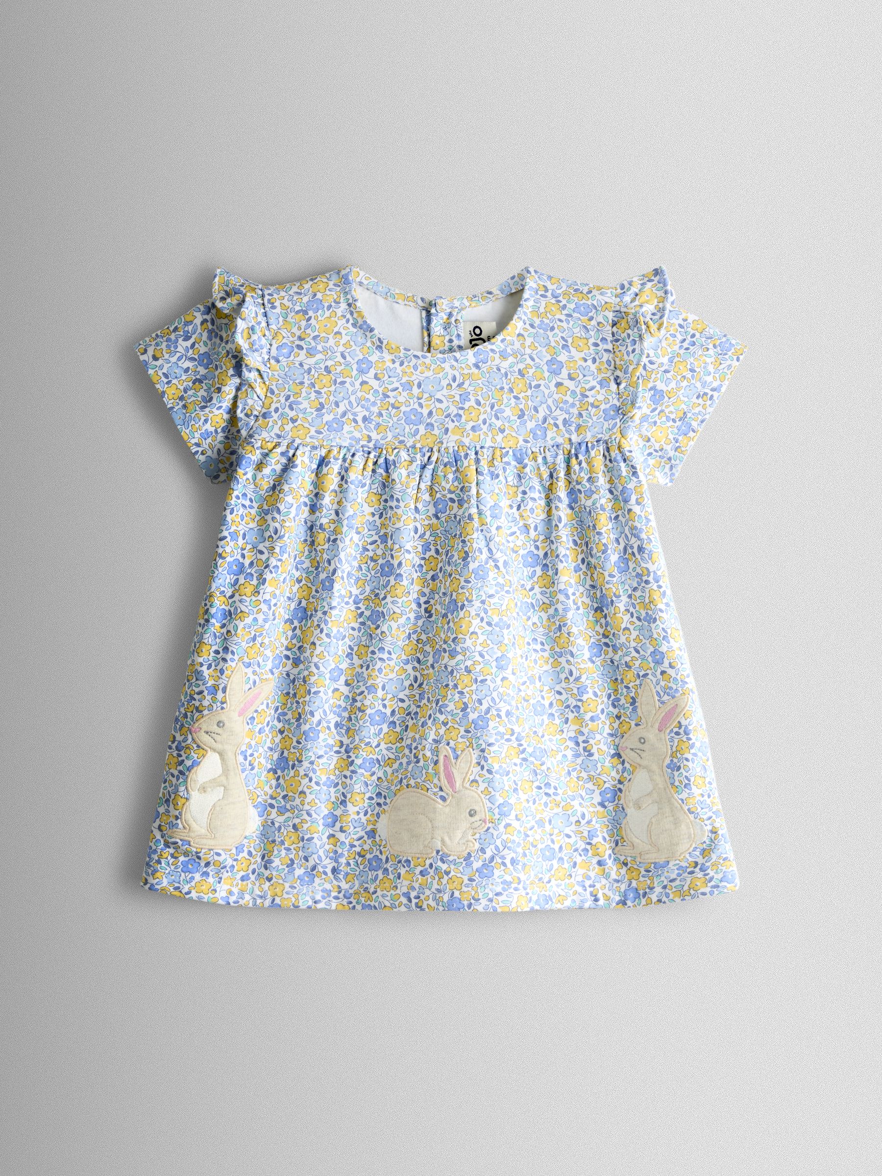 Mid Yellow Bunny Appliqué Frill Top And Leggings Set - Image 2 of 7