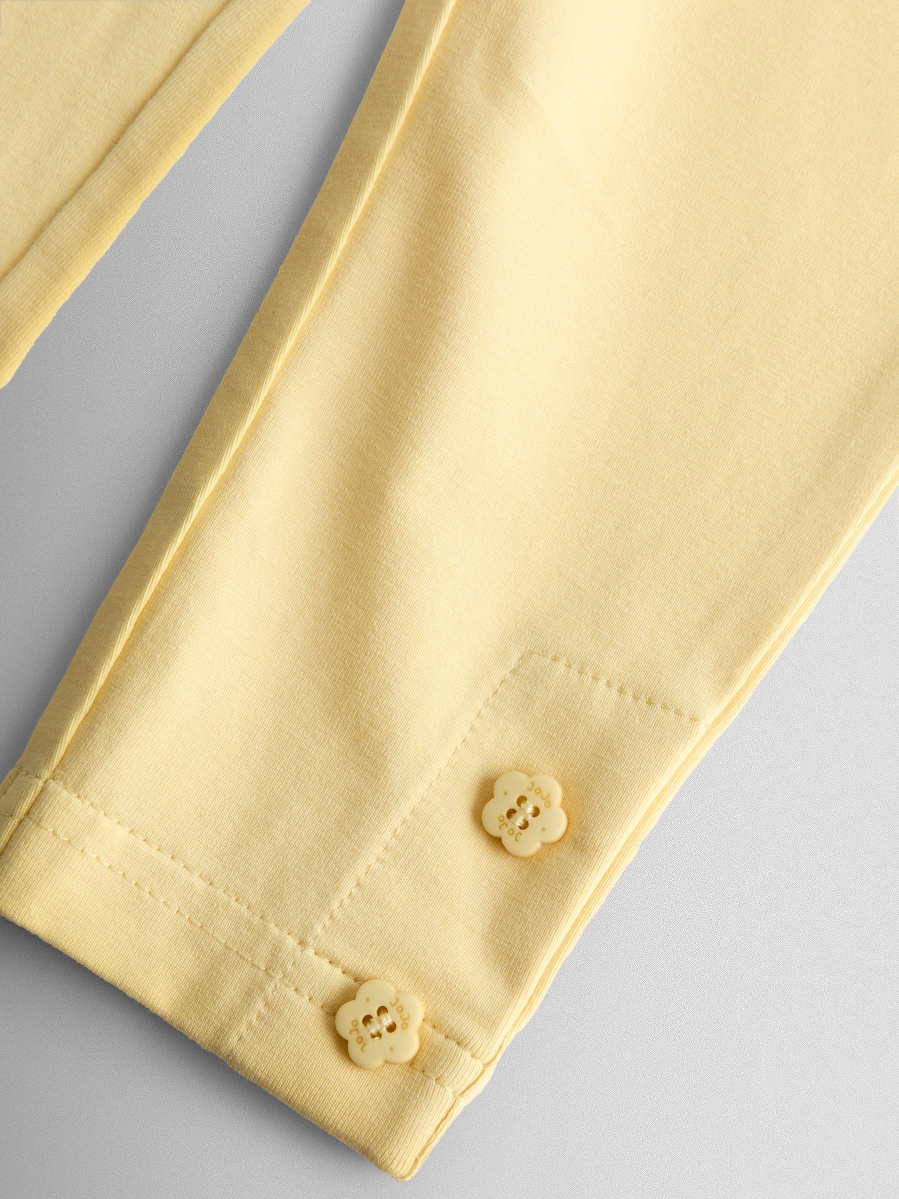 Yellow Bunny Ditsy Floral Appliqué Top & Legging Set - Image 9 of 9