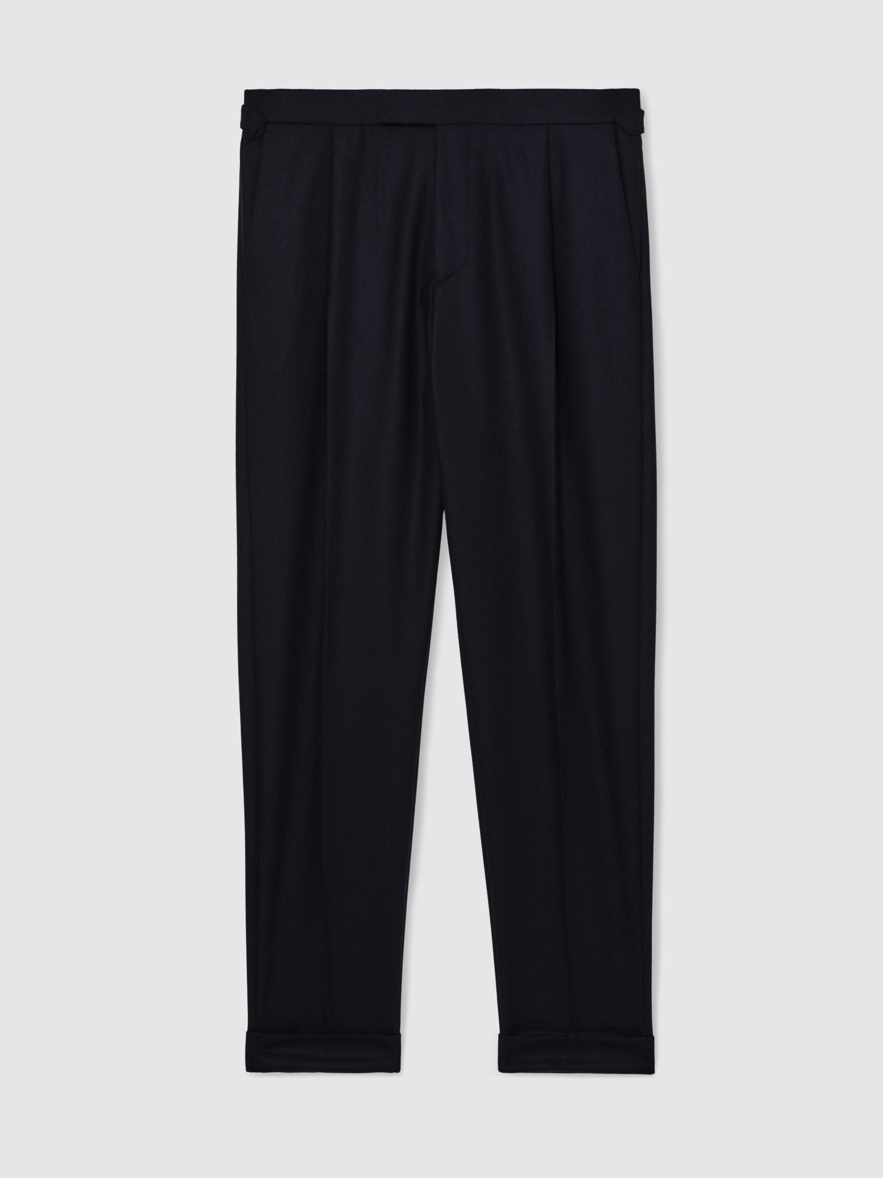 Atelier Wool Tapered Trousers in Navy - image 1