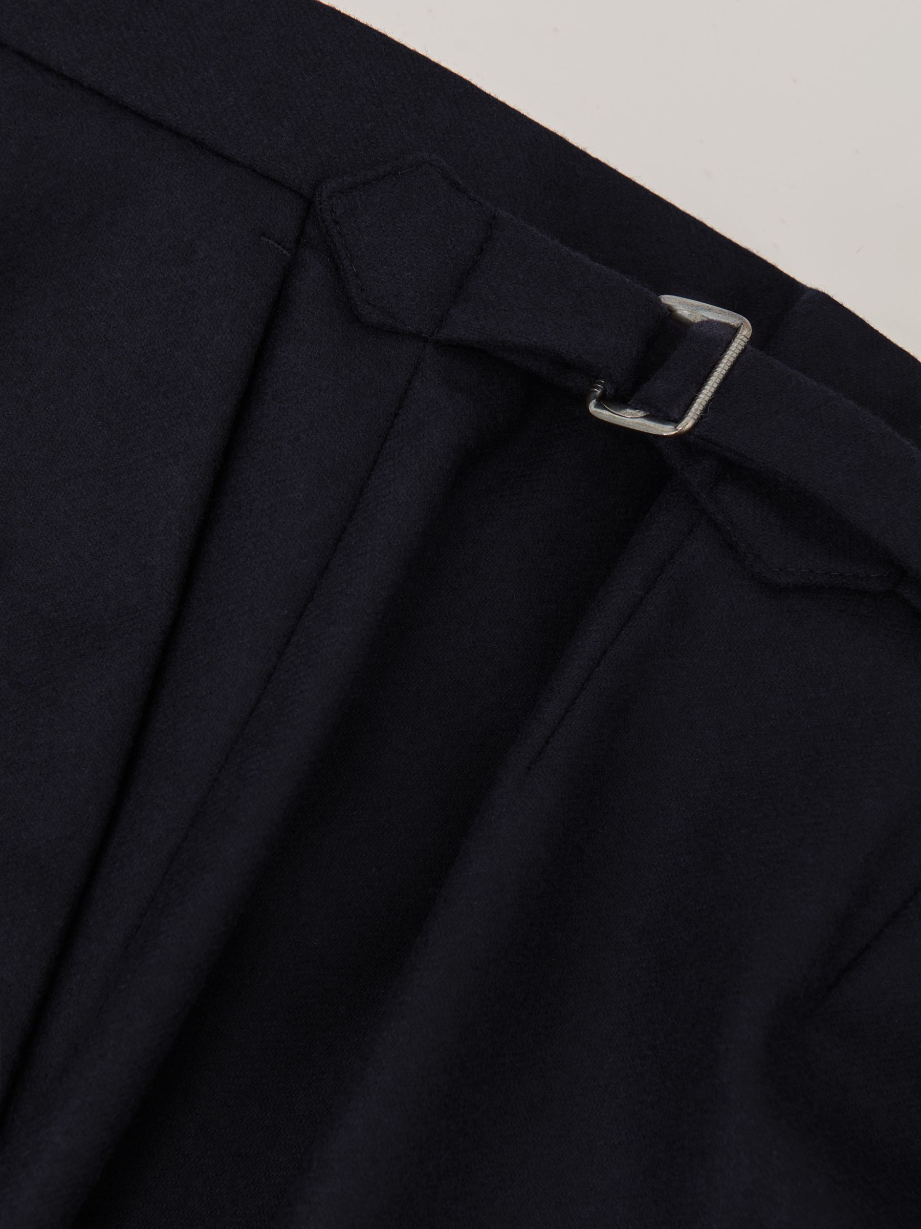 Plisované kalhoty Atelier Wool v tmavě modré barvě - Obrázek 6 z 6