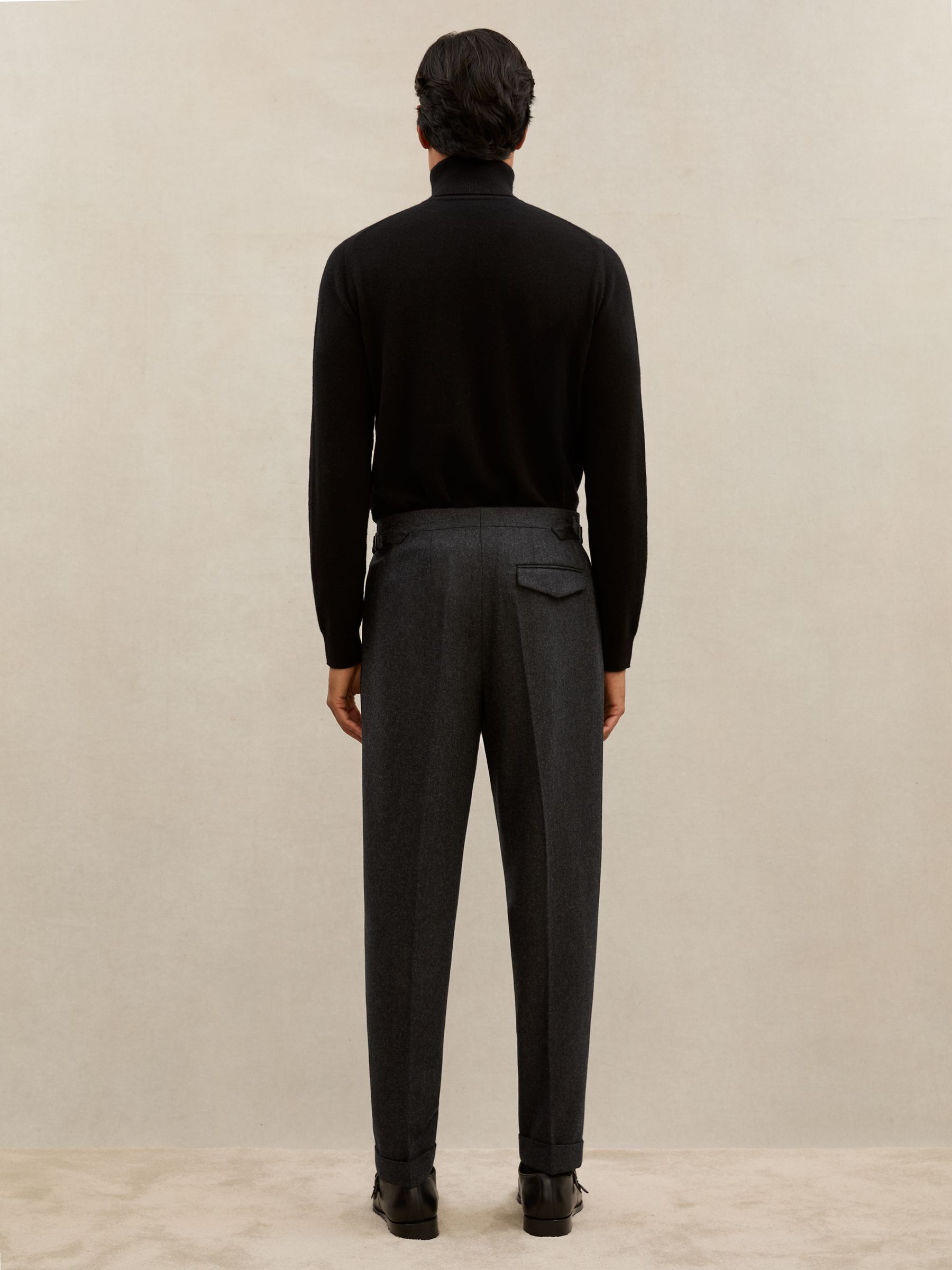 Atelier Ull Stuprörsbyxor i Antracitgrå - Bild 5 av 6