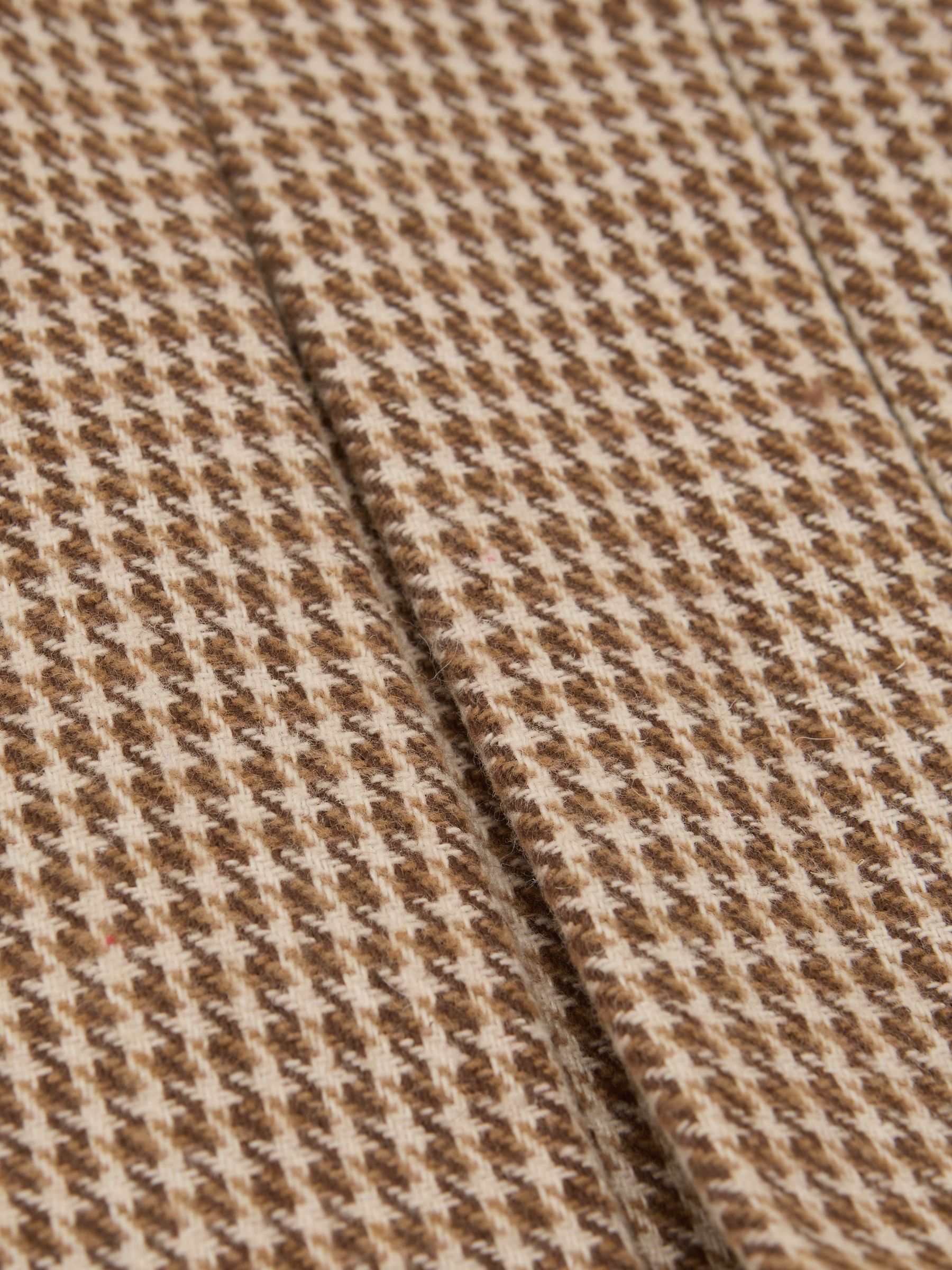 13-14 yrs Puppytooth-Check Pleated Skirt in Brown - Image 4 of 4