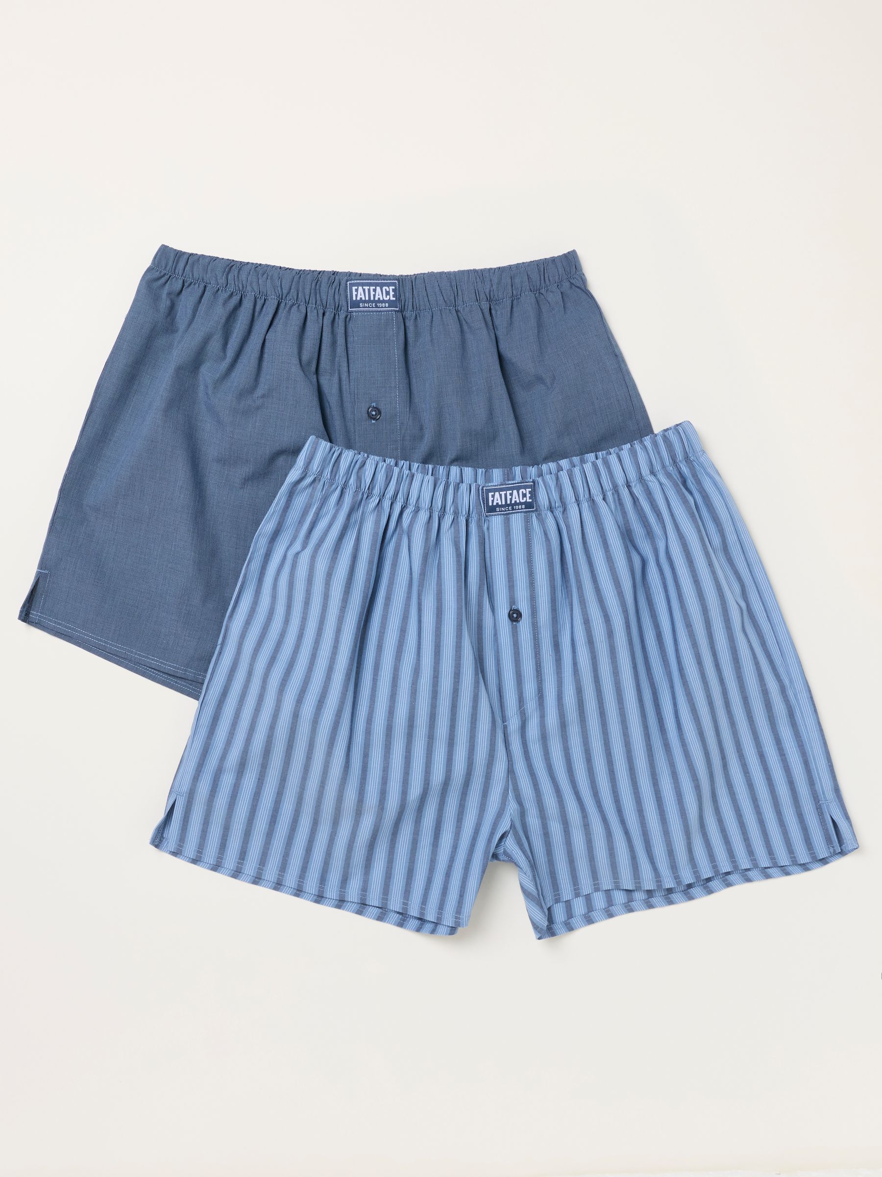 Blue 2 Pack Woven Boxers - Image 1 of 3