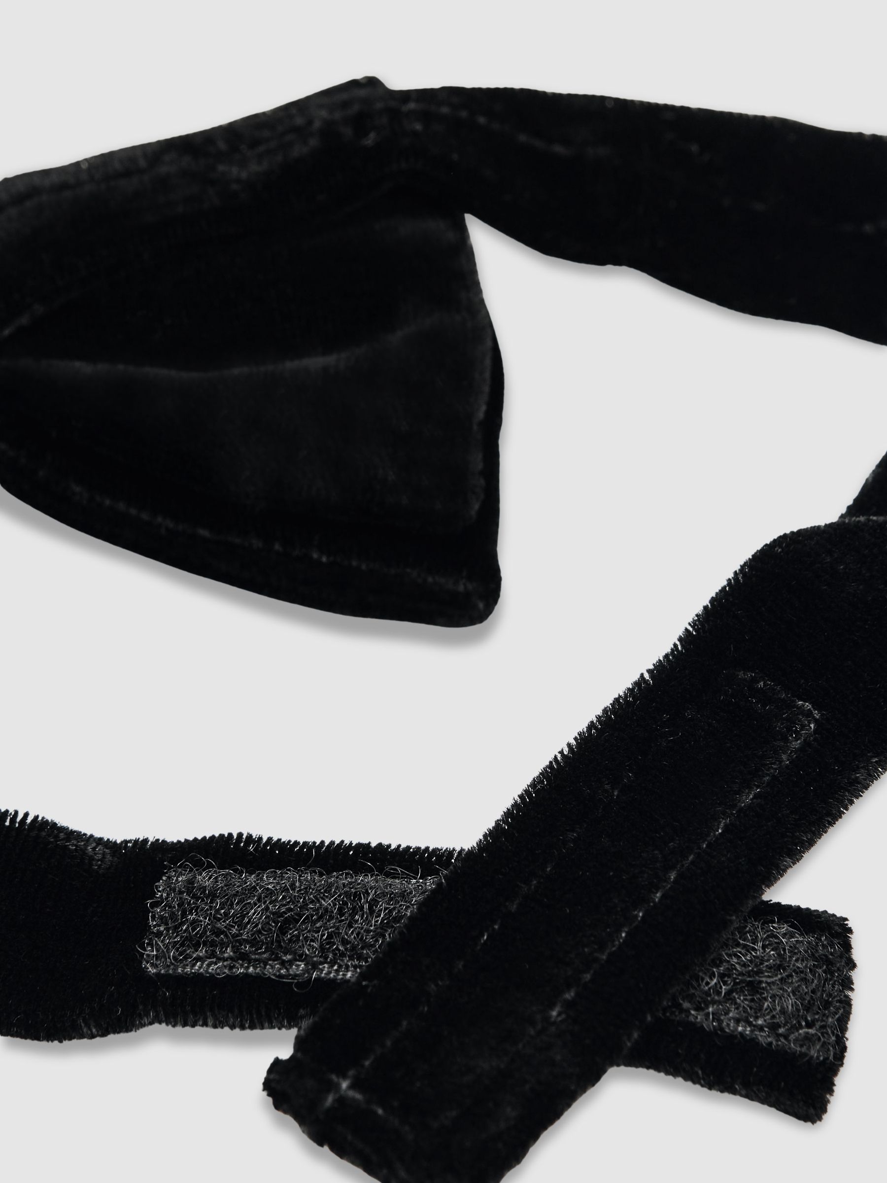 Velvet Bow Tie in Black - Image 3 of 5