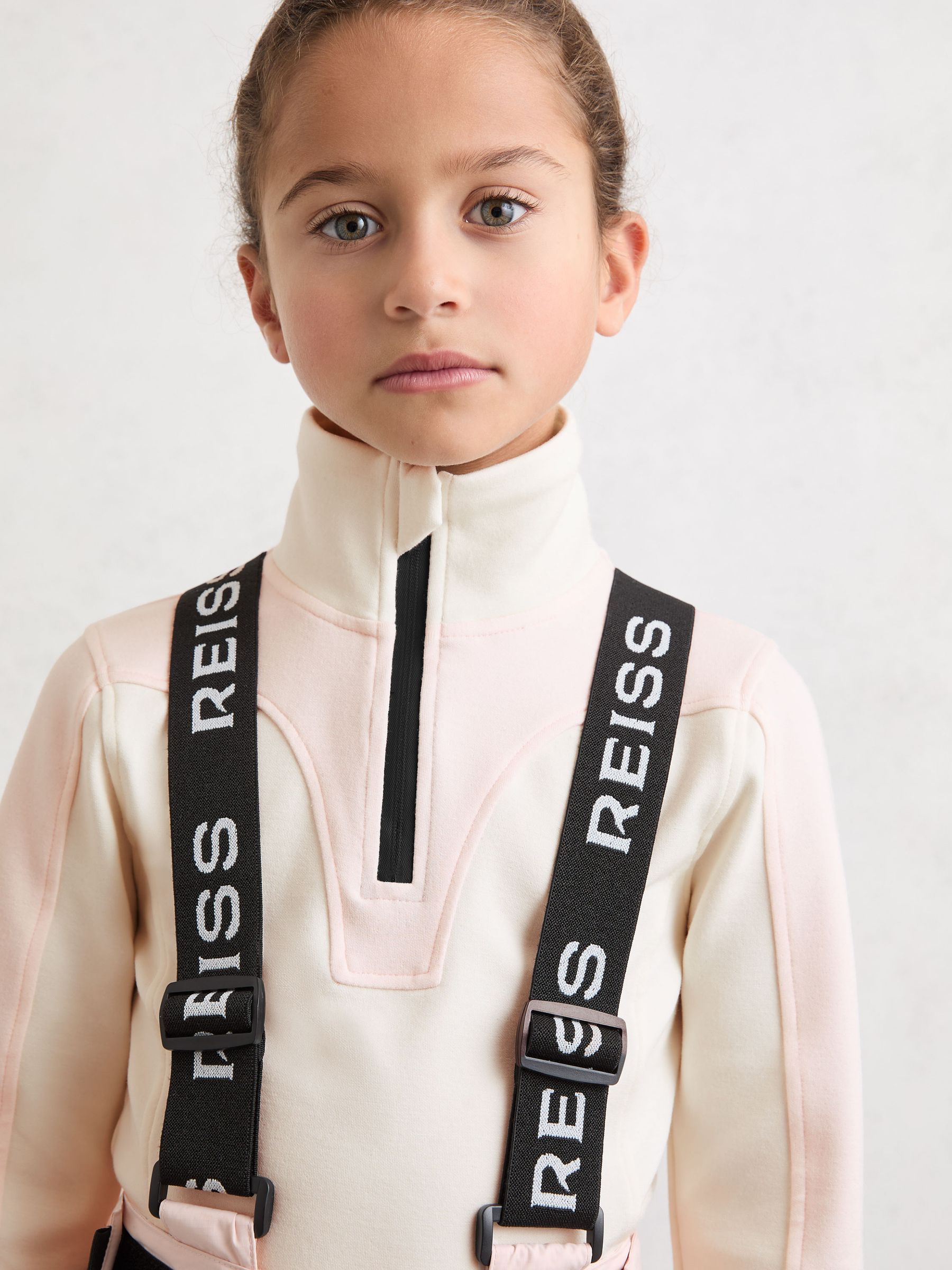 3-9 yrs Colour-Block Half-Zip Base Layer Top in Neutral - Image 4 of 6