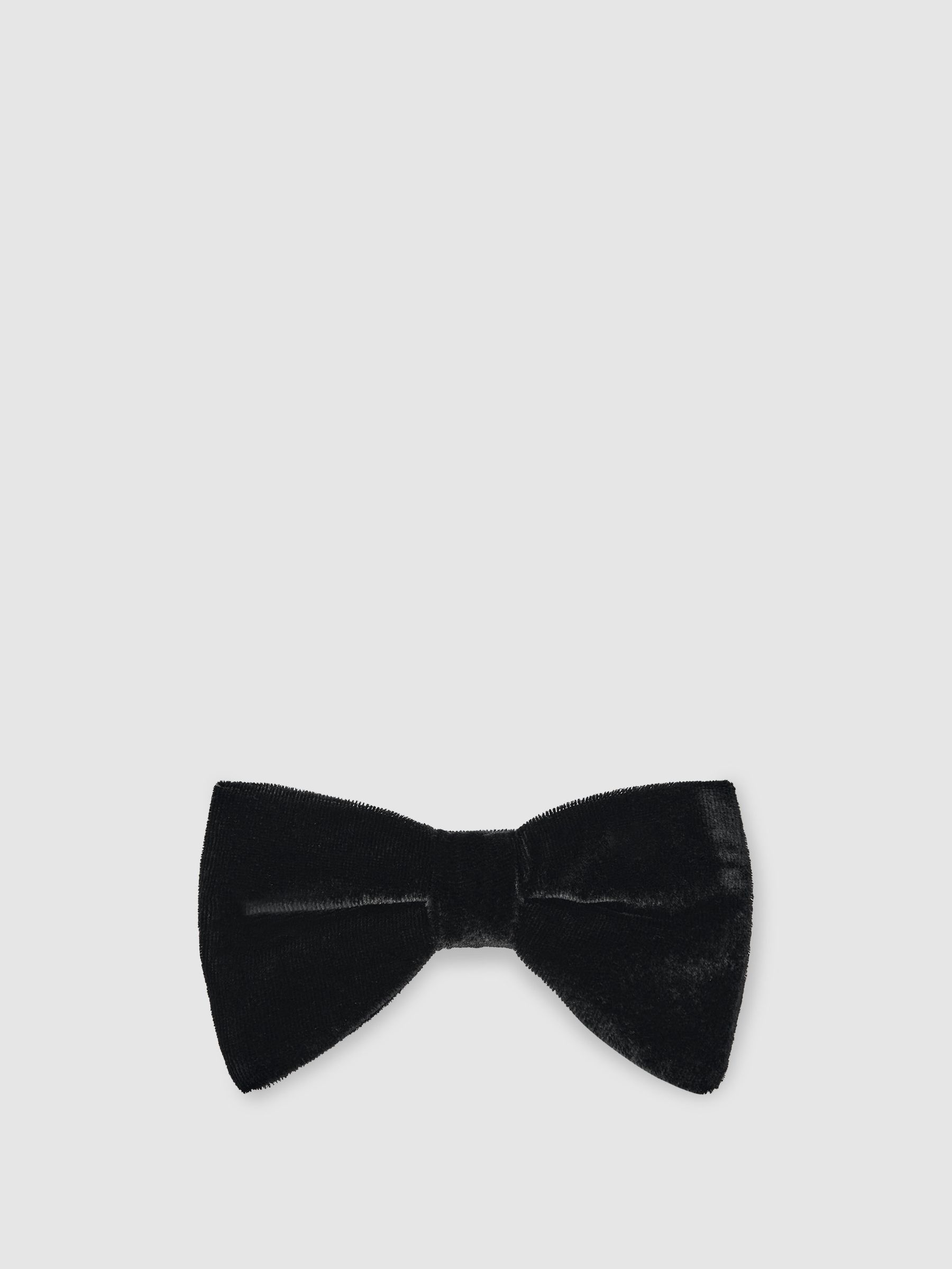 Velvet Bow Tie in Black - Image 1 of 5