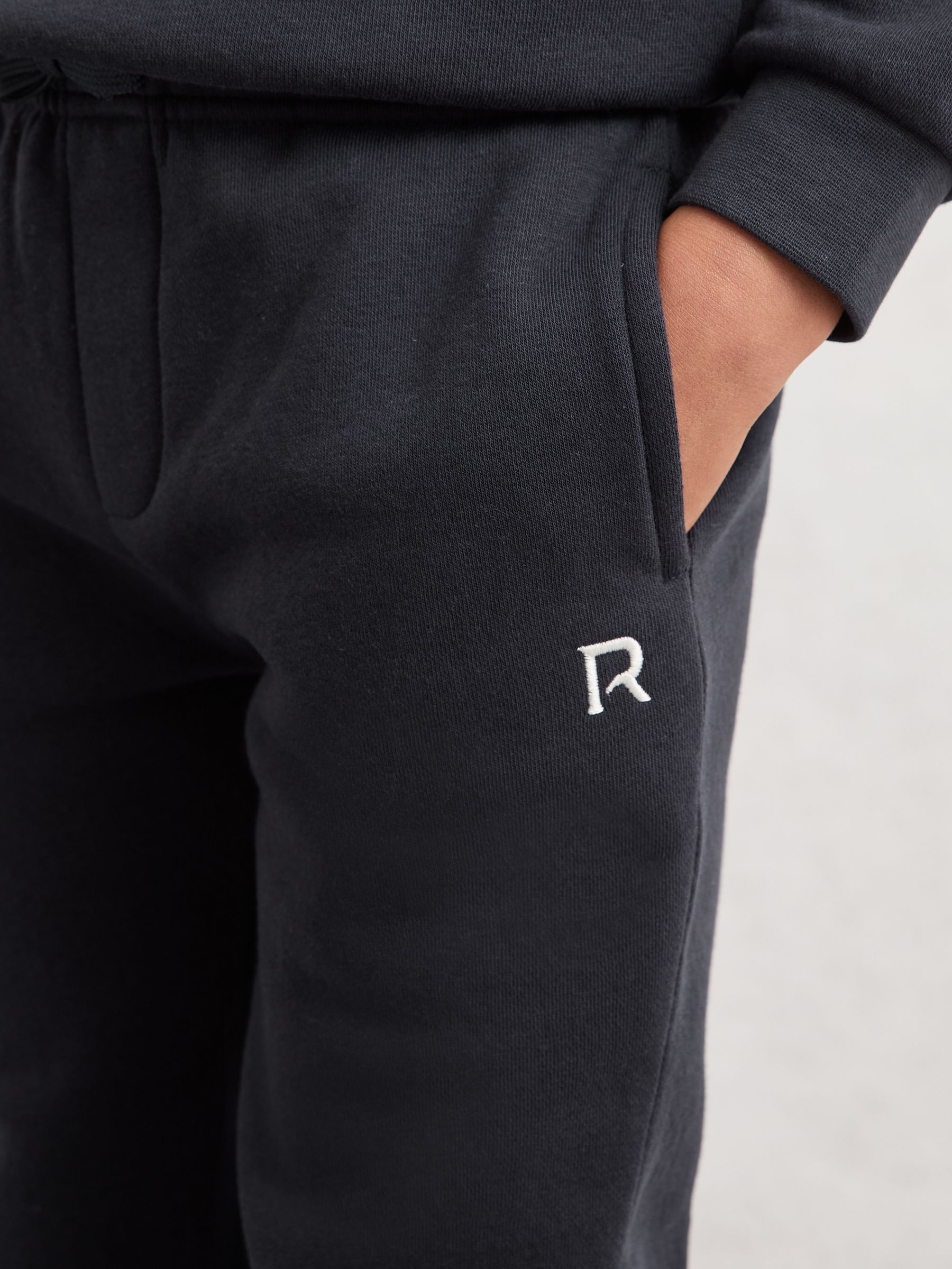 9-13 yrs Half-Zip Logo Tracksuit Set in Navy - Image 4 of 5