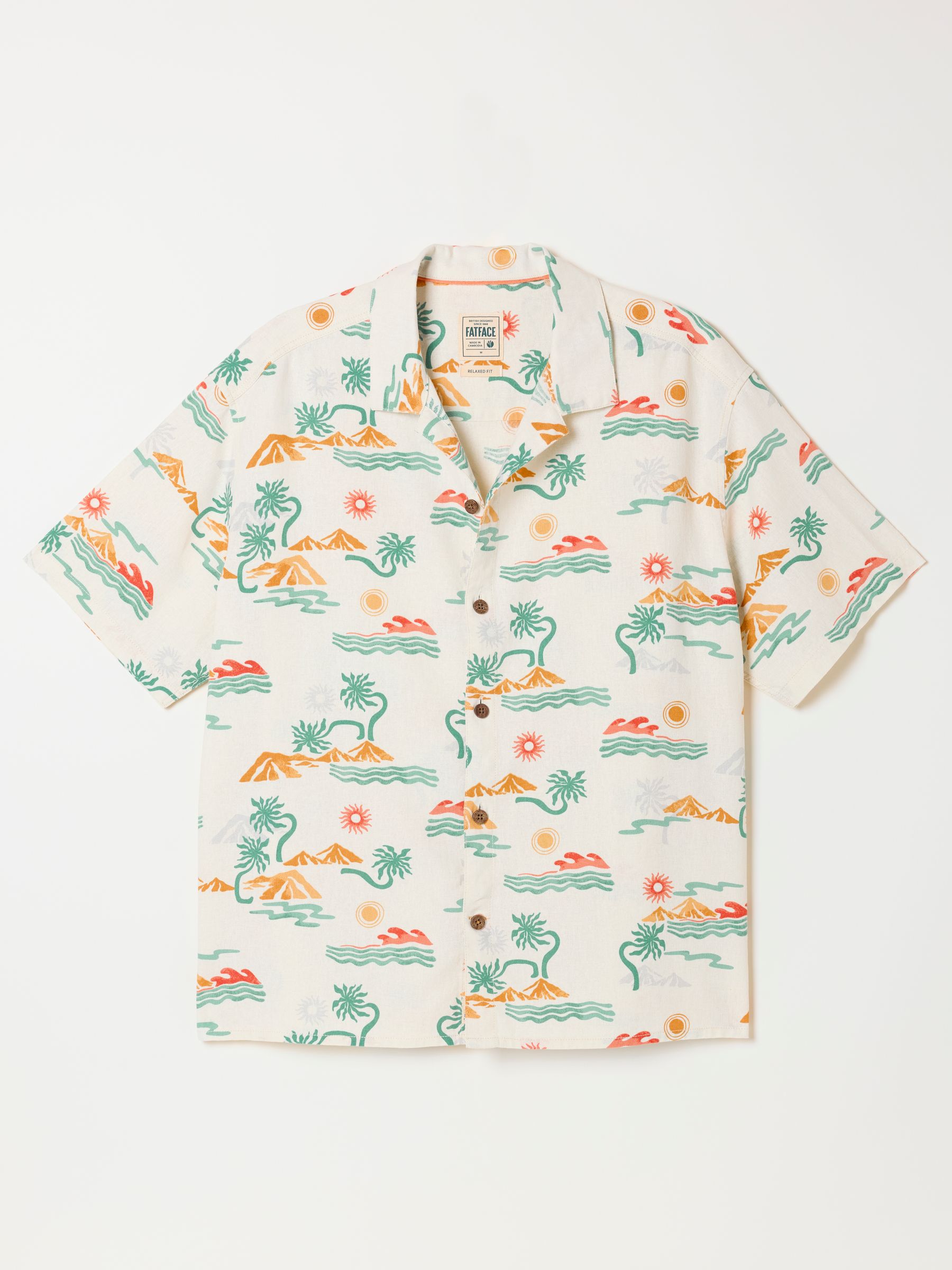 Multi Short Sleeve Scene Print Shirt - Image 1 of 1