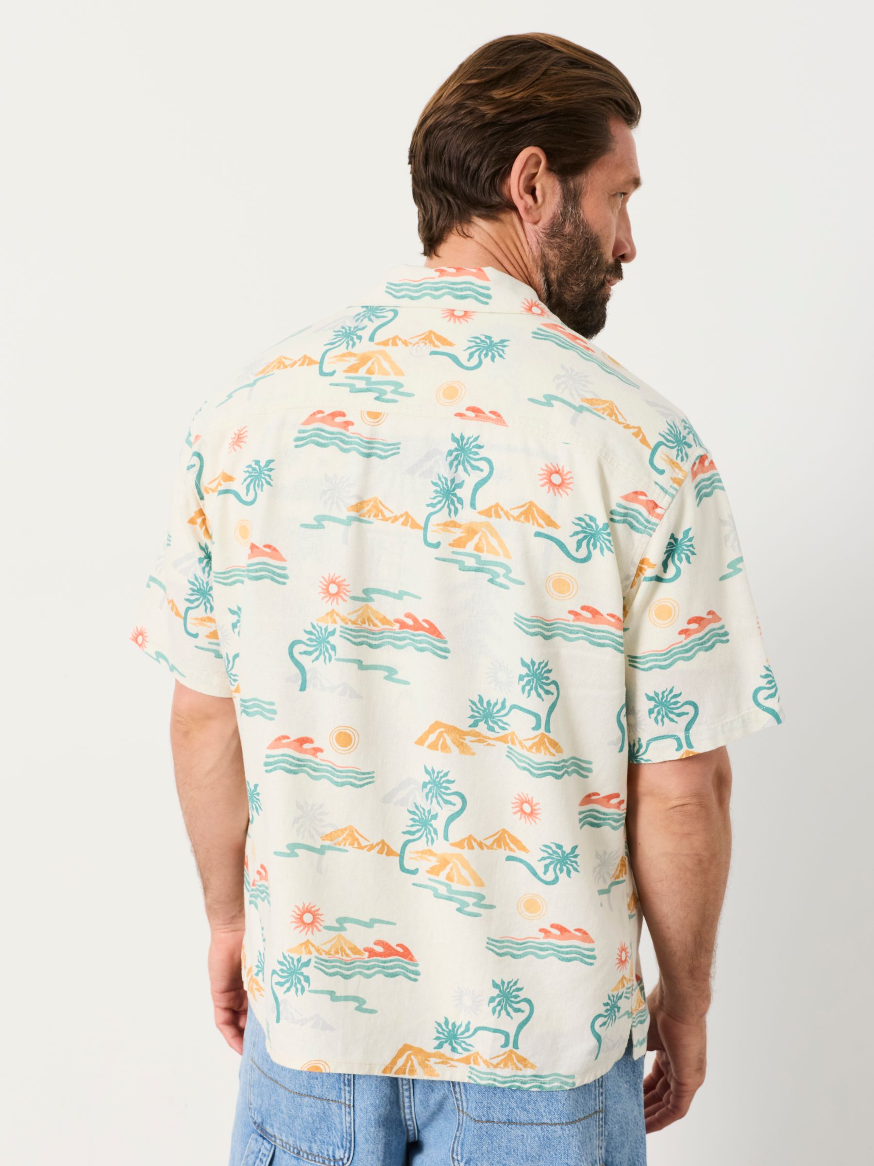 Multi Short Sleeve Scene Print Shirt - Image 2 of 6