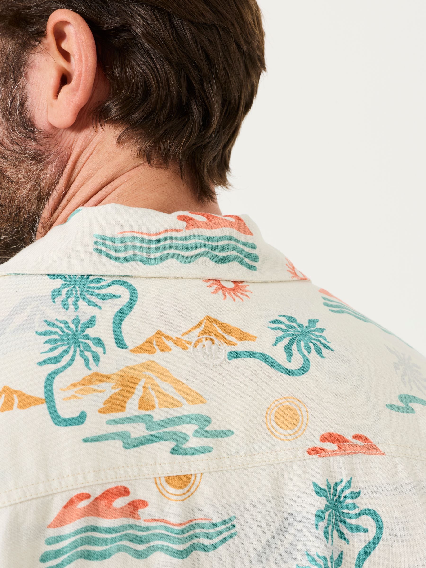 Multi Short Sleeve Scene Print Shirt - Image 4 of 6