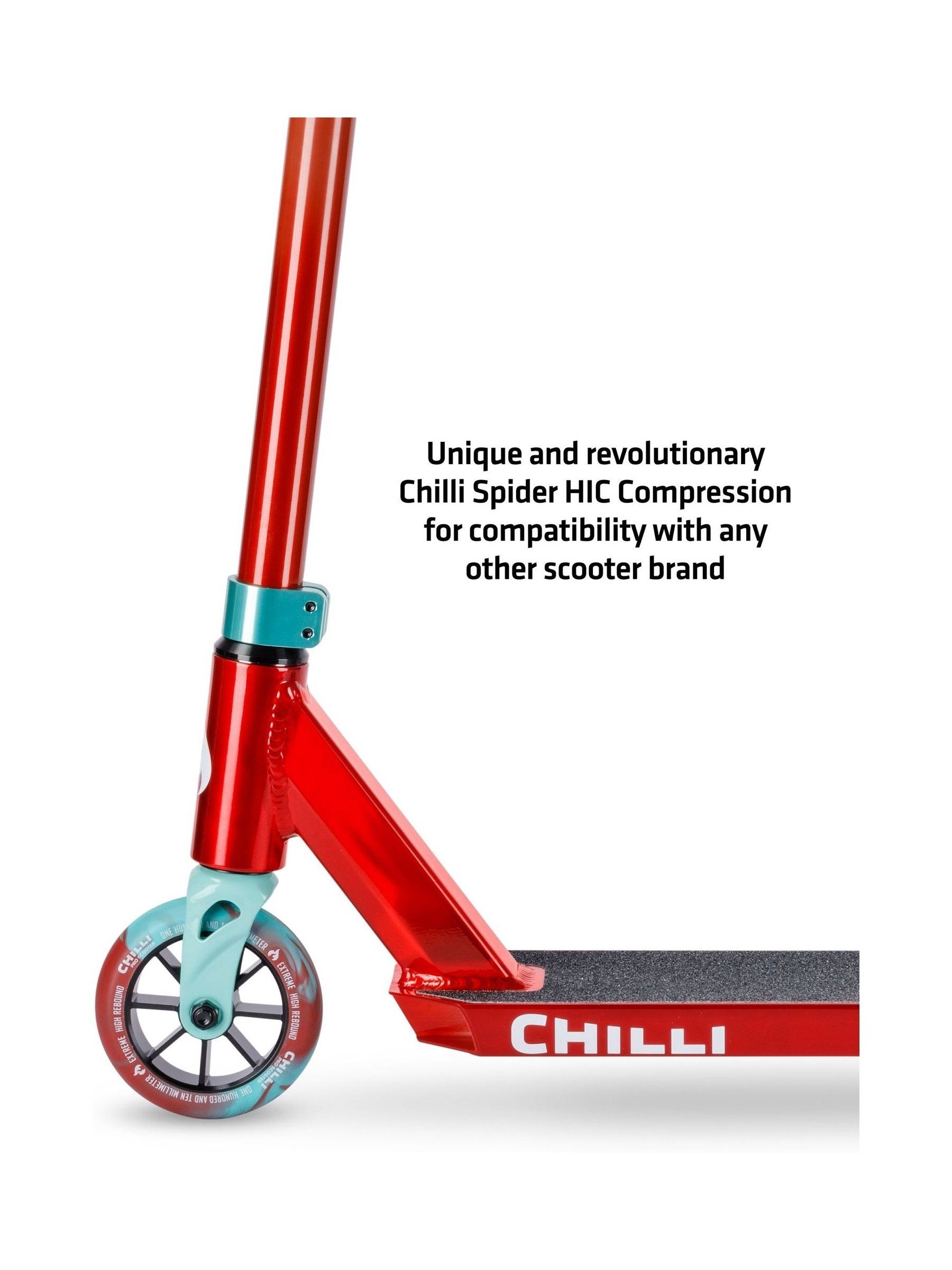 Red/Teal Chilli Pro Jumpstart Scooter - Image 6 of 6