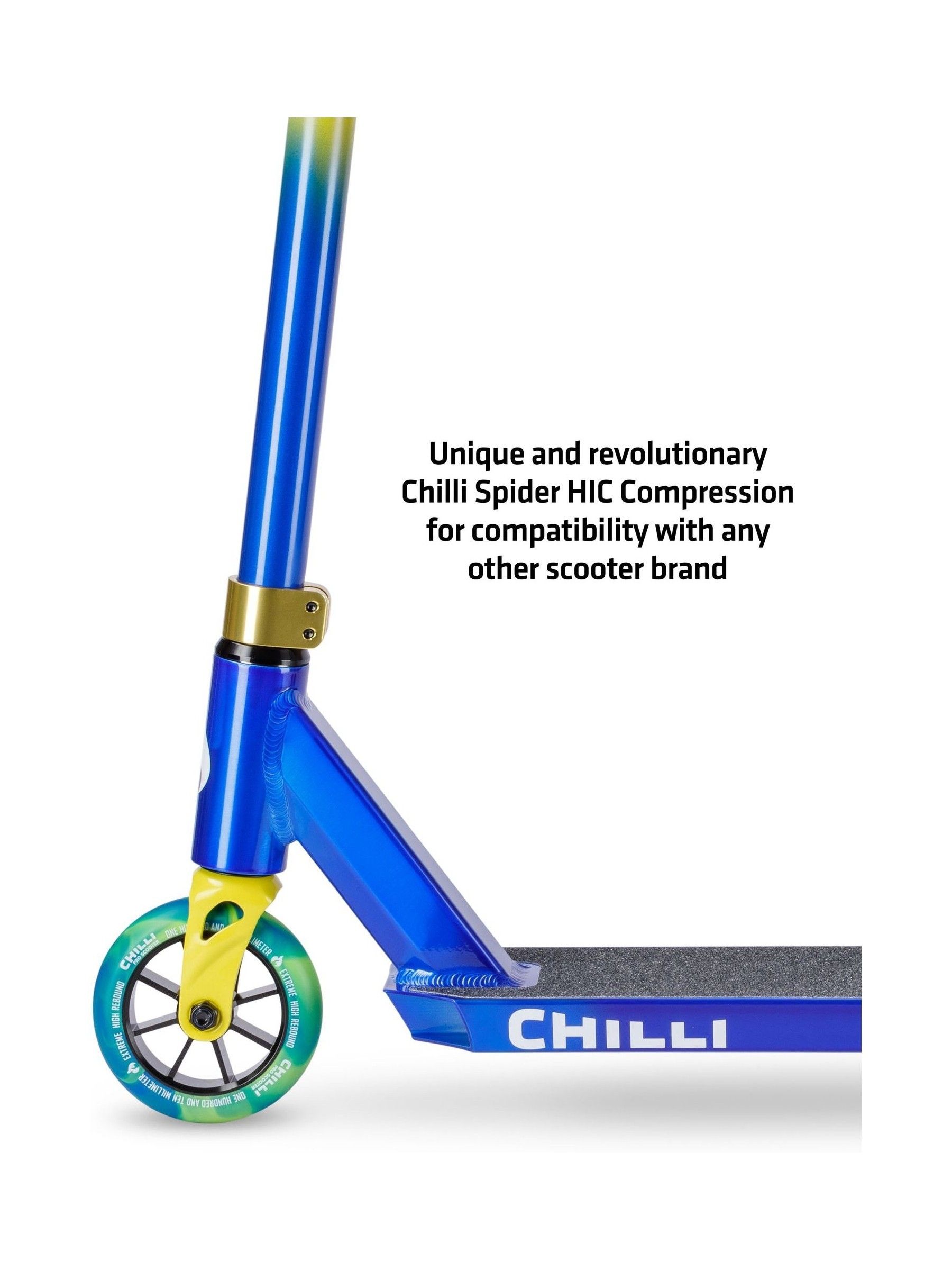 Blue/Yellow Chilli Pro Jumpstart Scooter - Image 6 of 6