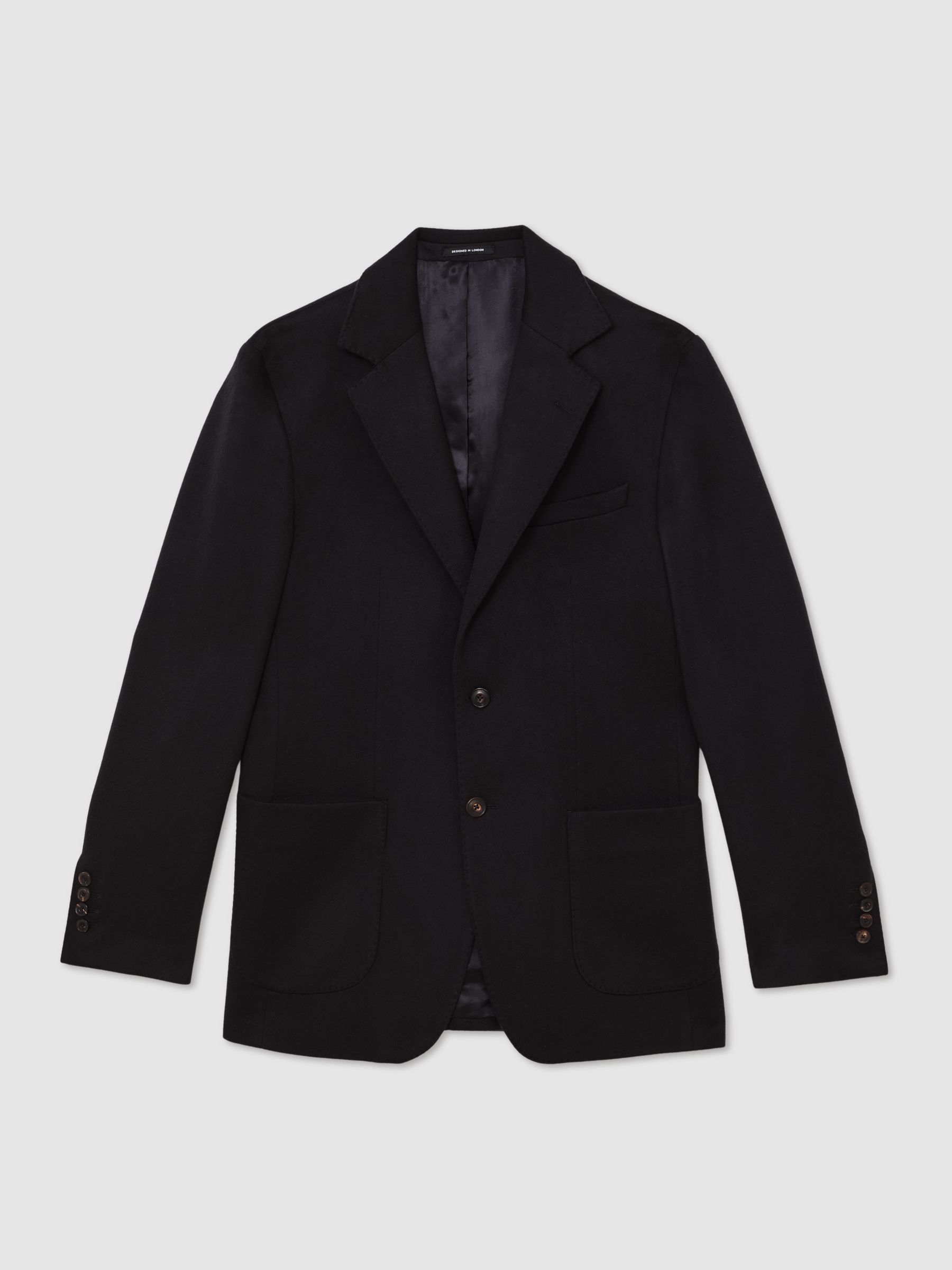 Atelier Cashmere Single-Breasted Blazer Tailored-Fit in Navy - image 1