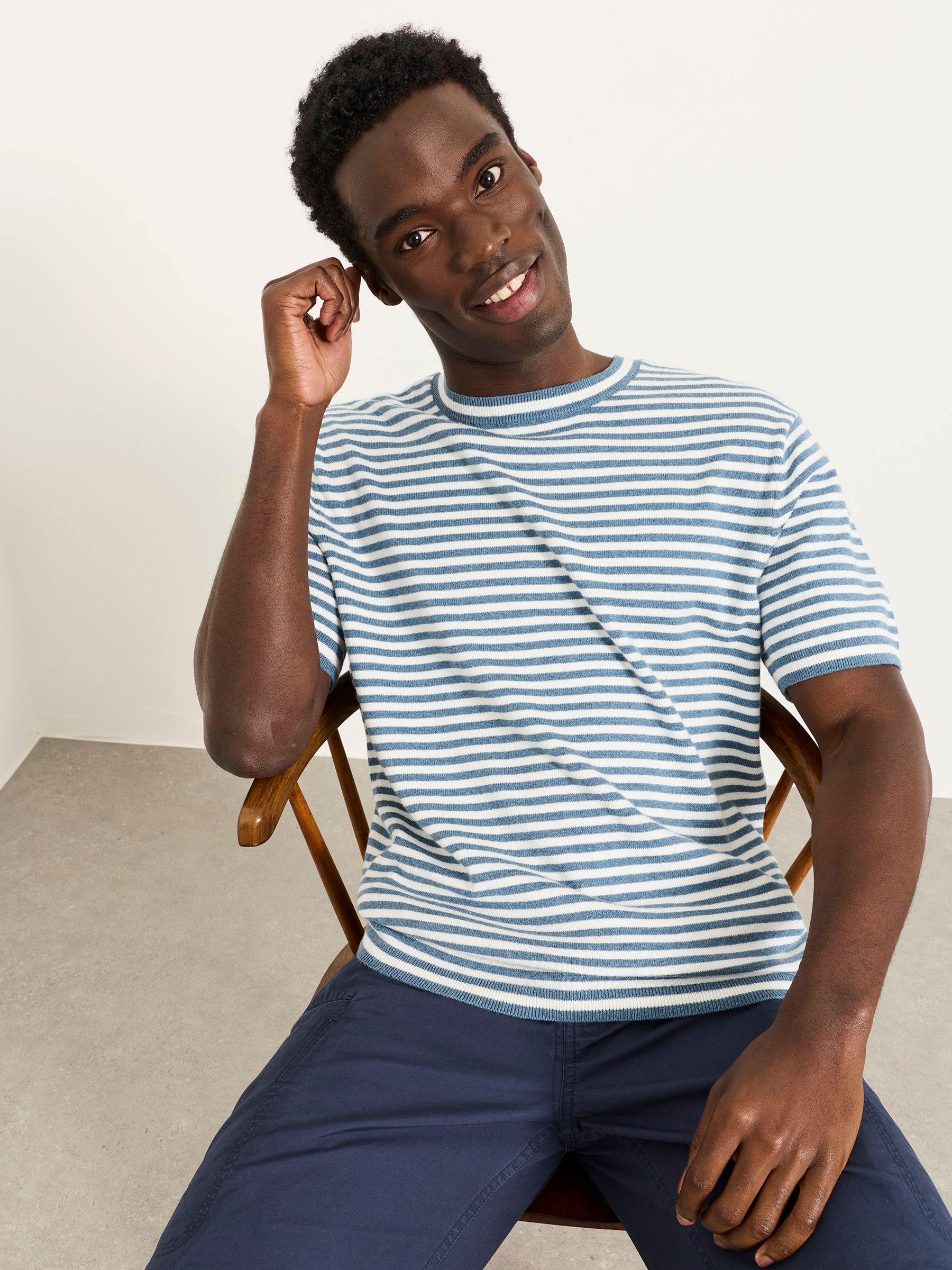 Stripe Knitted T Shirt