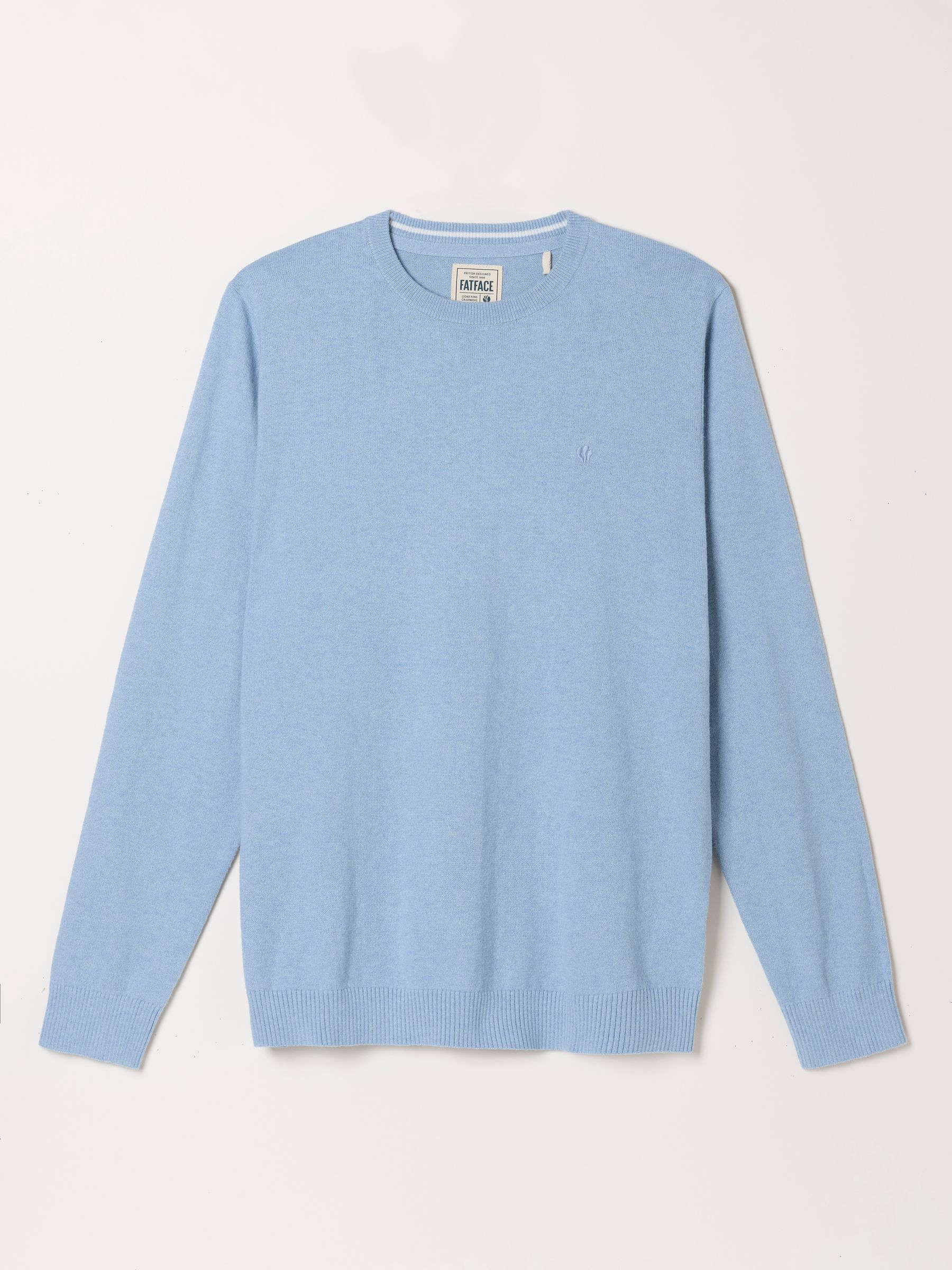 Rye Light Blue Crew Neck Knitted Jumper - Image 1 of 1
