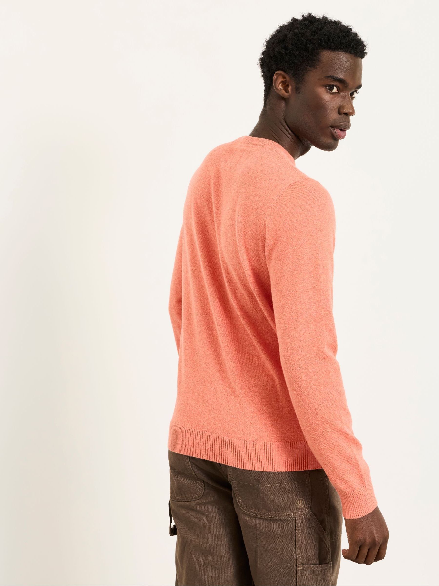 Rye Orange Crew Neck Knitted Jumper - Image 2 of 5