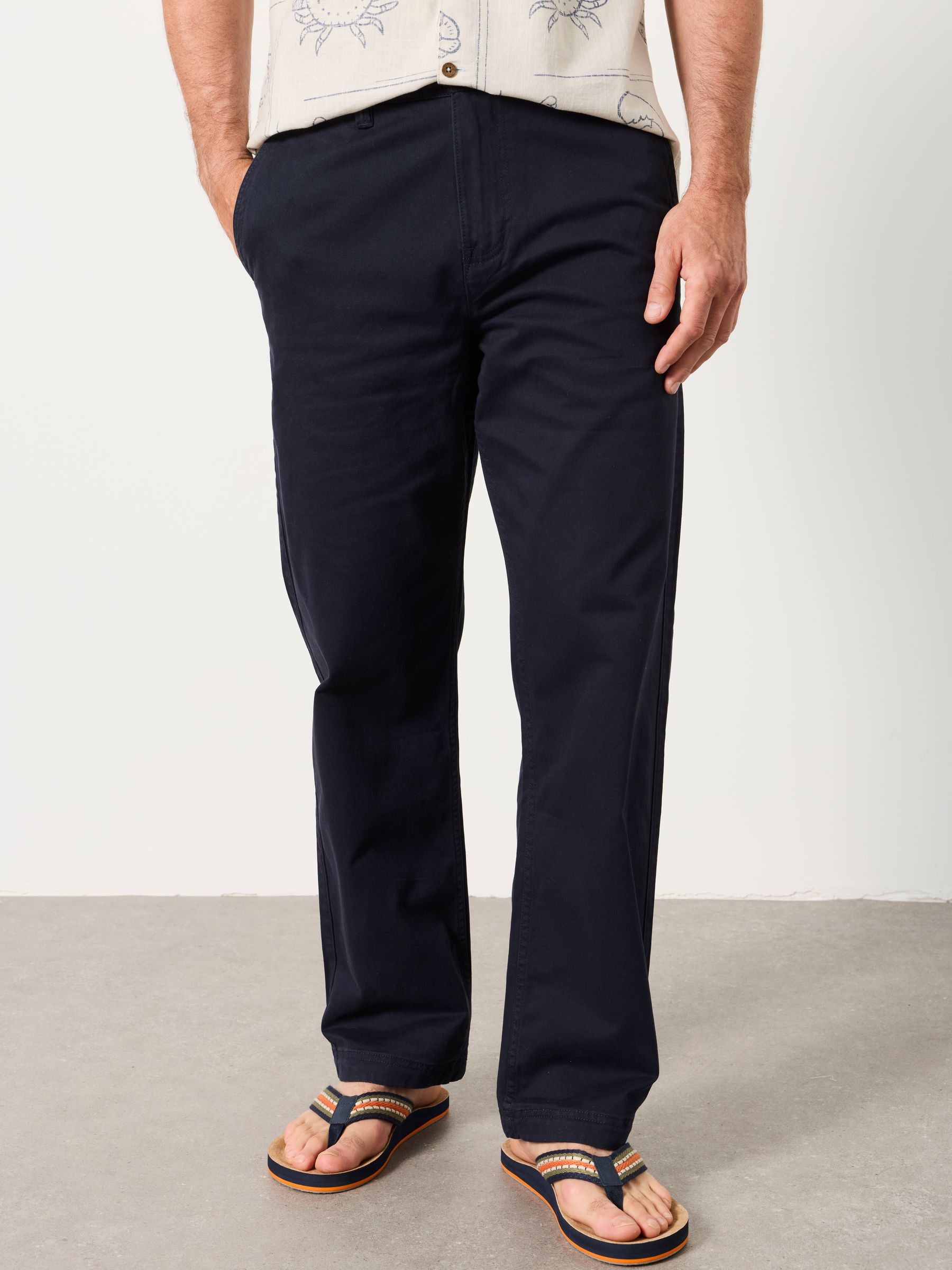 Carbis Navy Relaxed Fit Chinos - Image 1 of 5