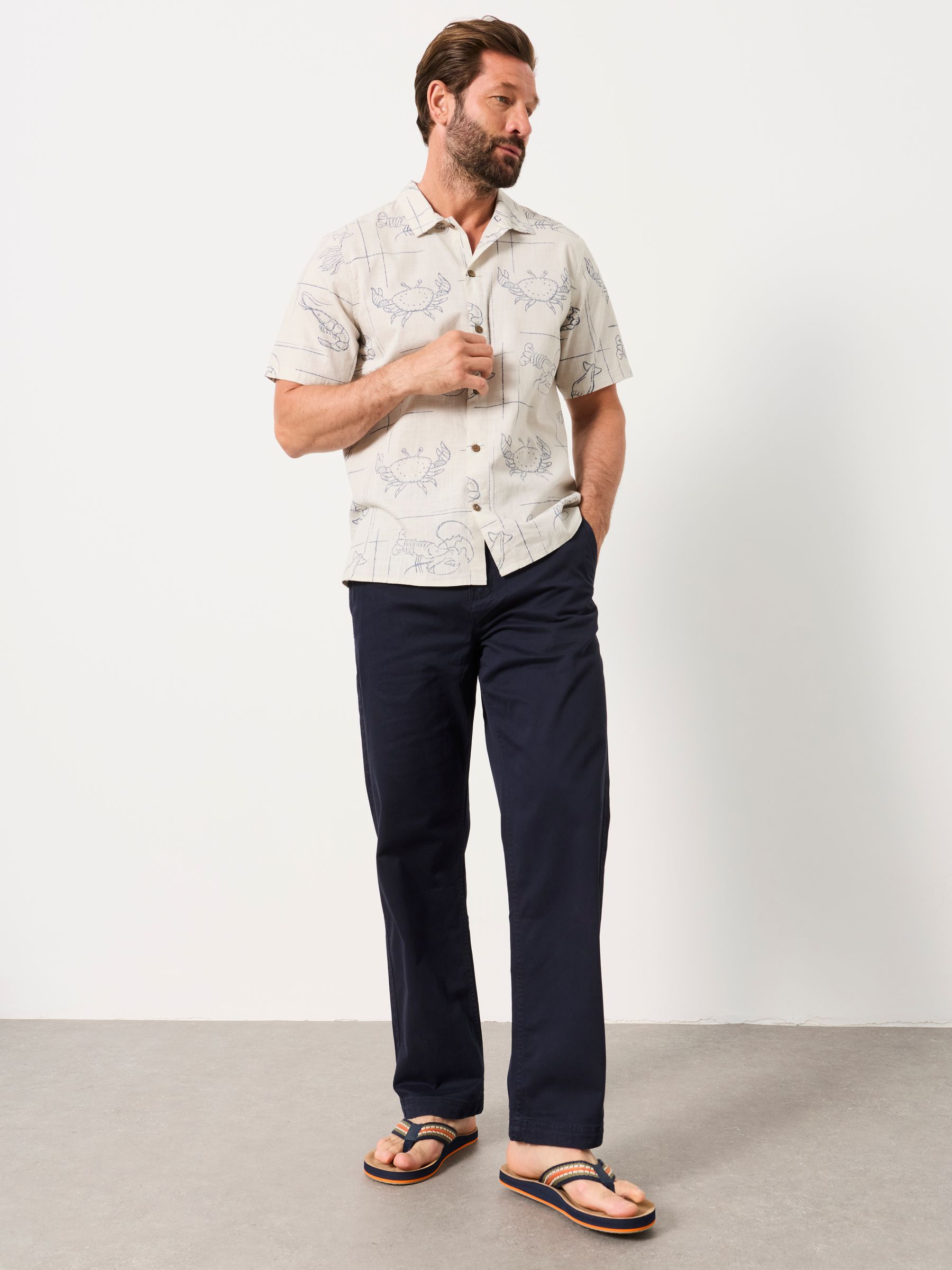Carbis Navy Relaxed Fit Chinos - Image 3 of 5