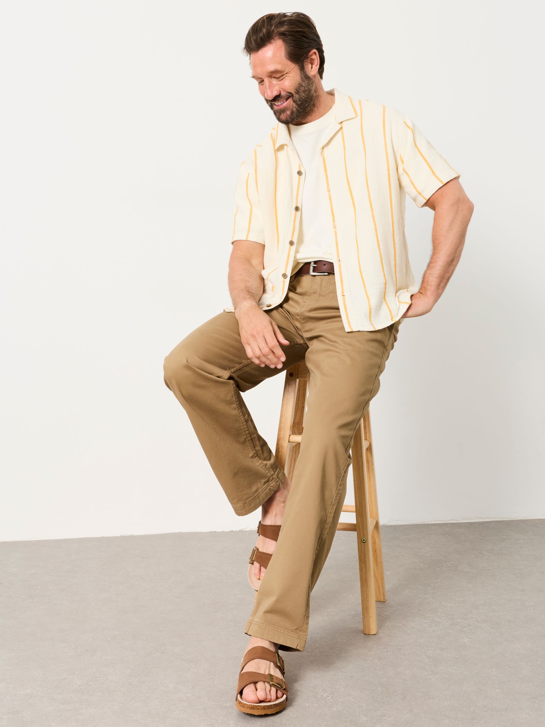 Carbis Stone Relaxed Fit Chinos - Image 5 of 5