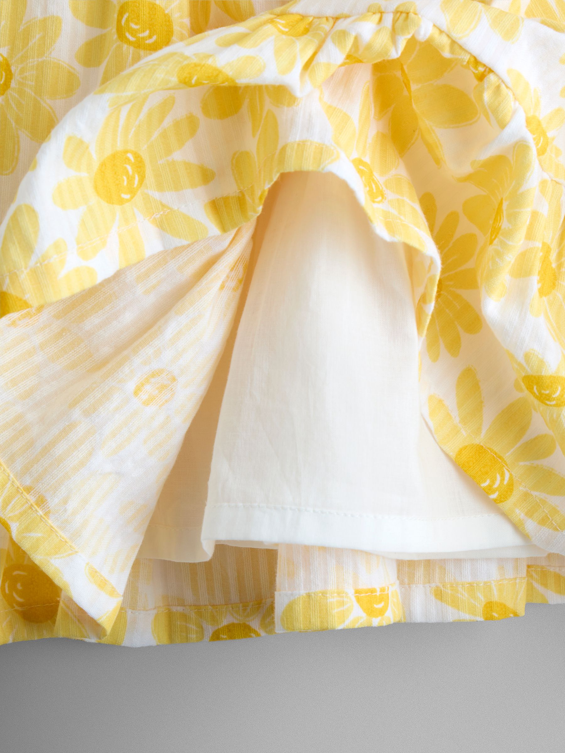Yellow Daisy V back Frill Dress - Image 4 of 4