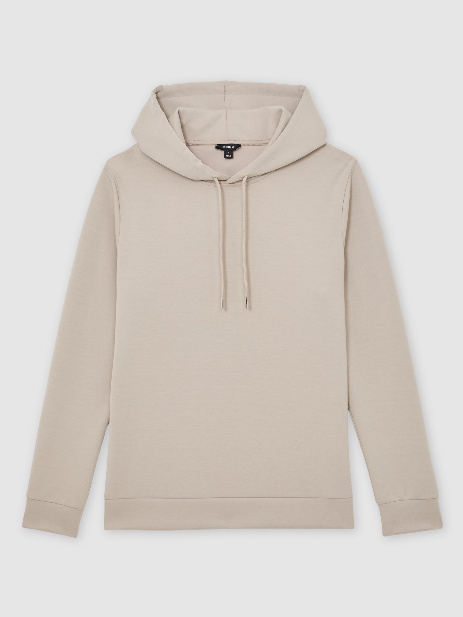 Premium Interlock-Jersey Hoodie in Stone - image 1