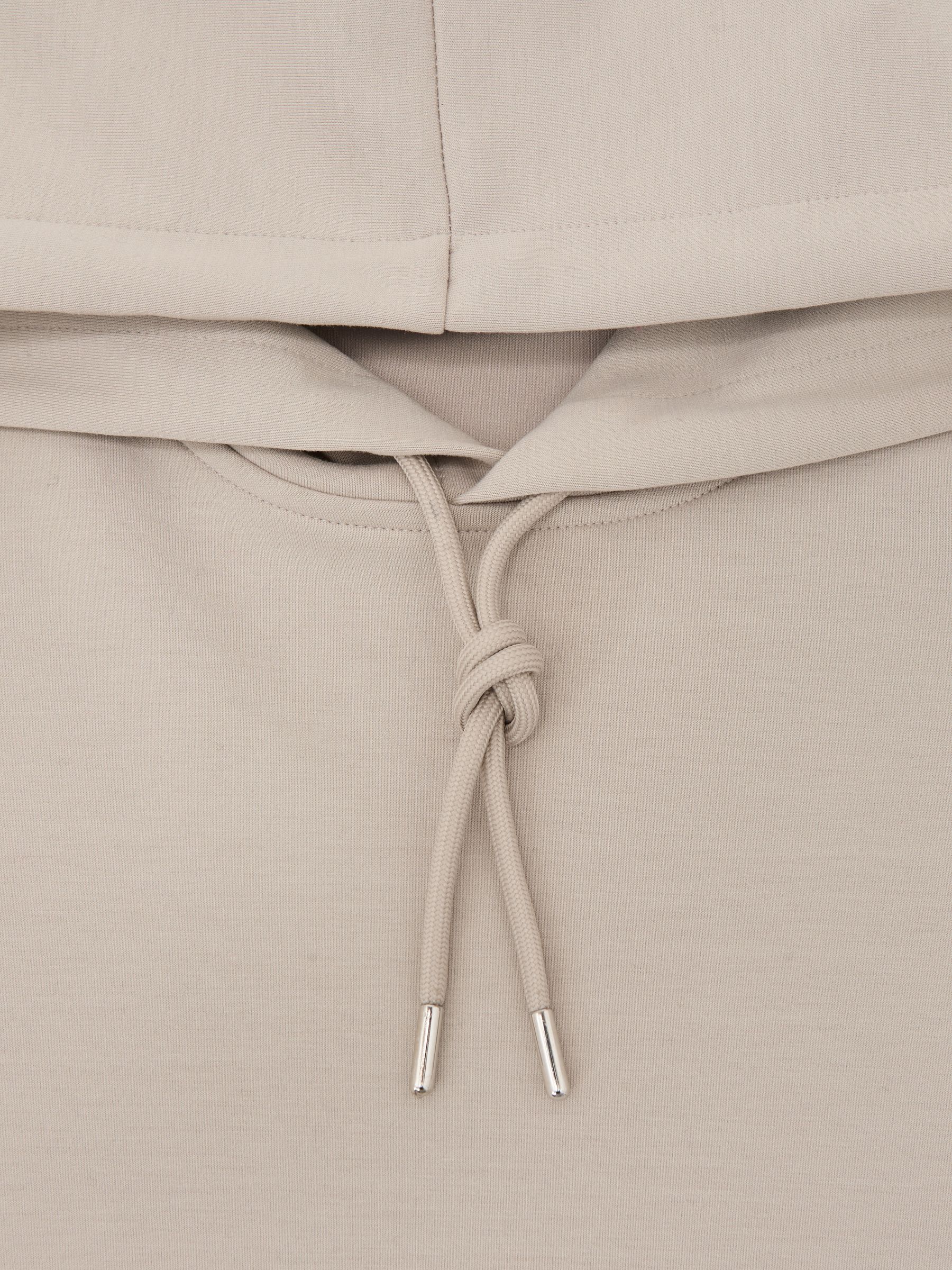 Premium Interlock-Jersey Hoodie in Stone - image 3