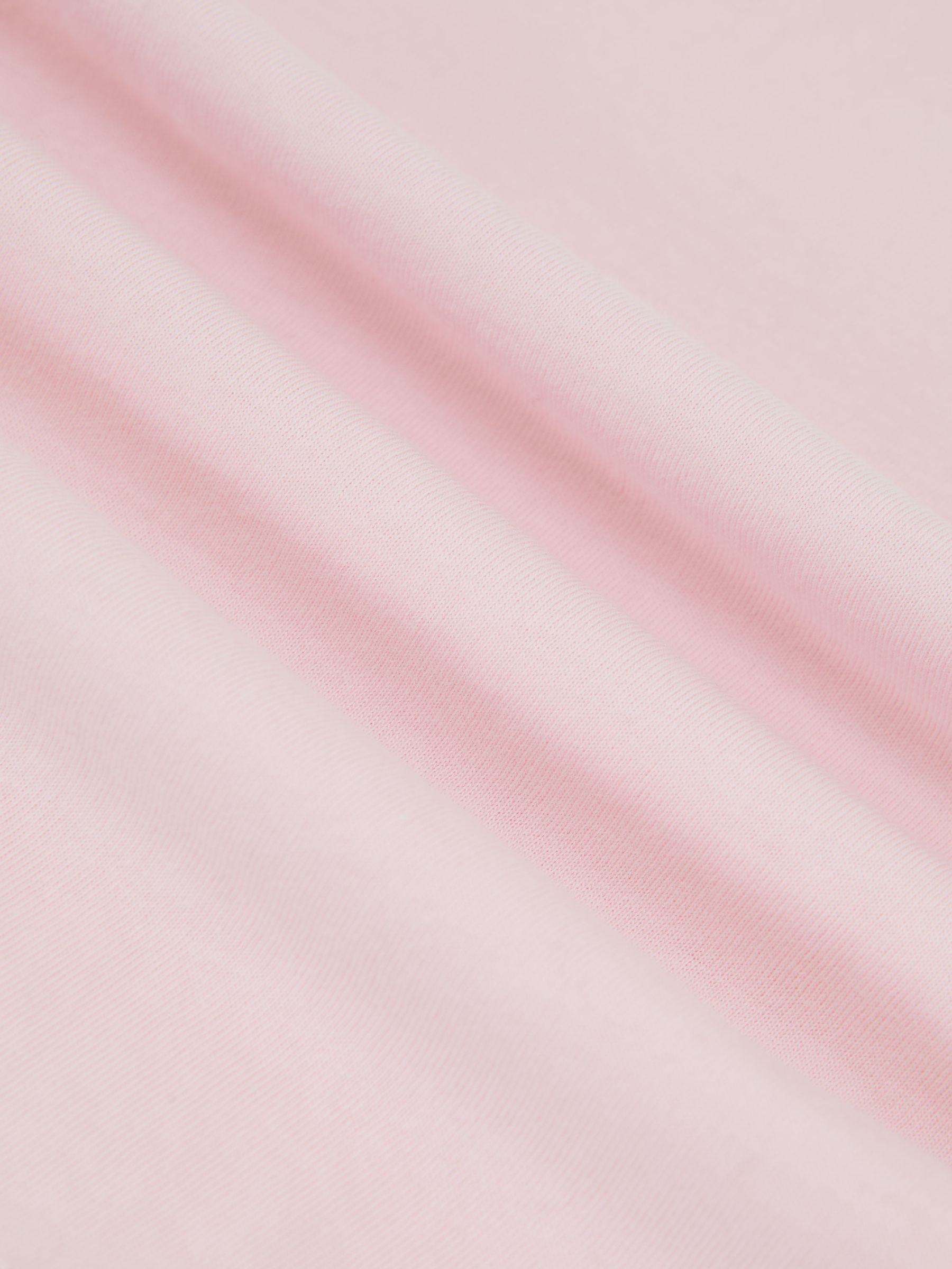 3-9 yrs Cotton Crew-Neck T-Shirt in Pale Pink - Image 4 of 4