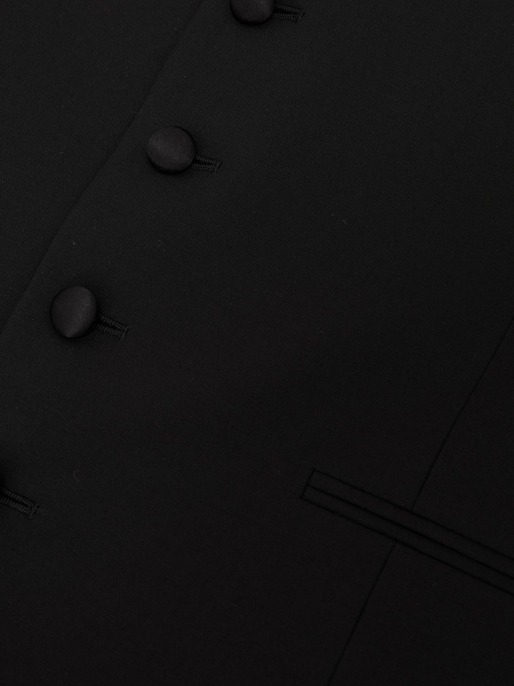 Wool-Blend Tailored-Fit Waistcoat in Black - image 4