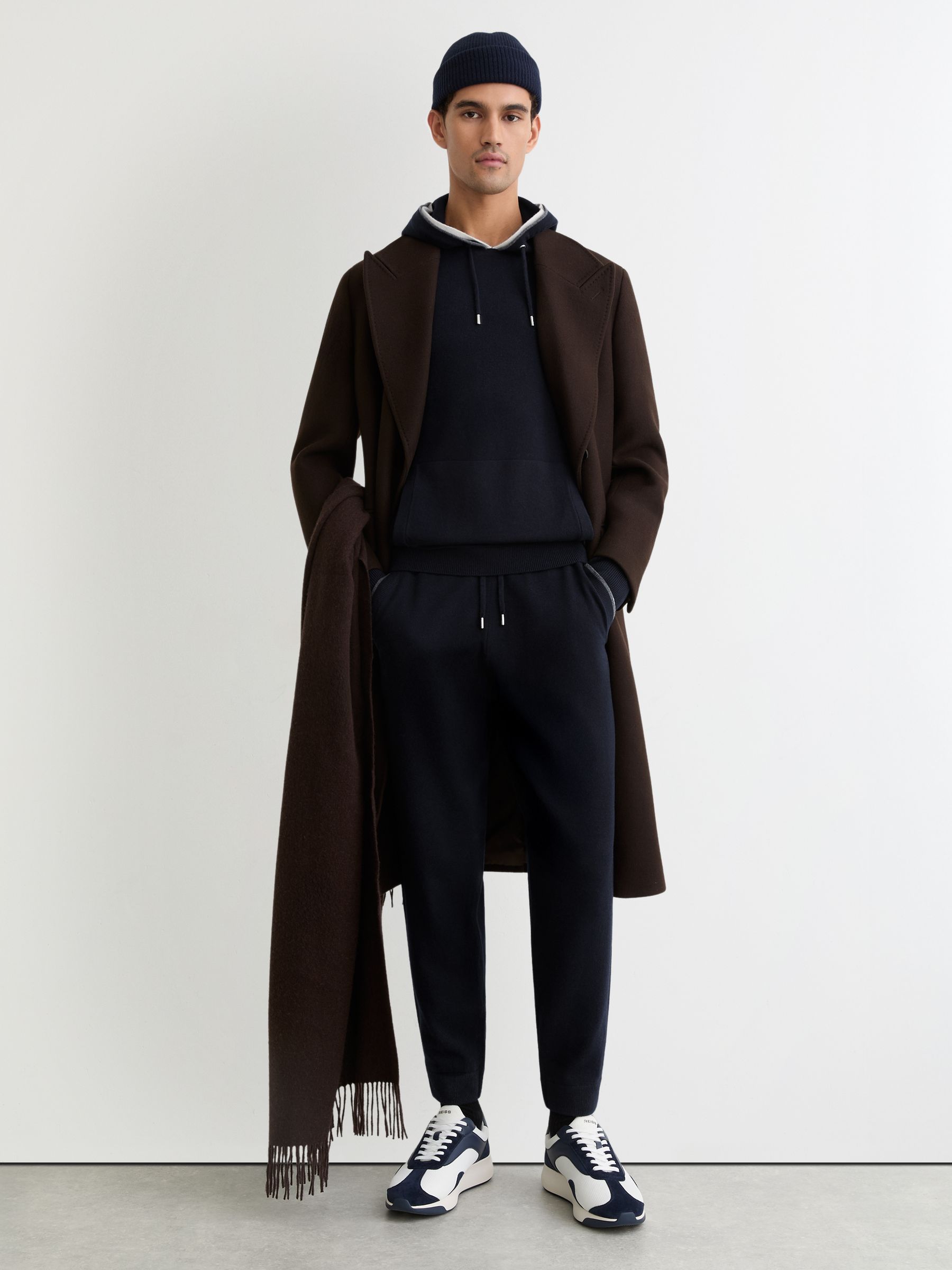 Wool Tipped Drawstring Joggers