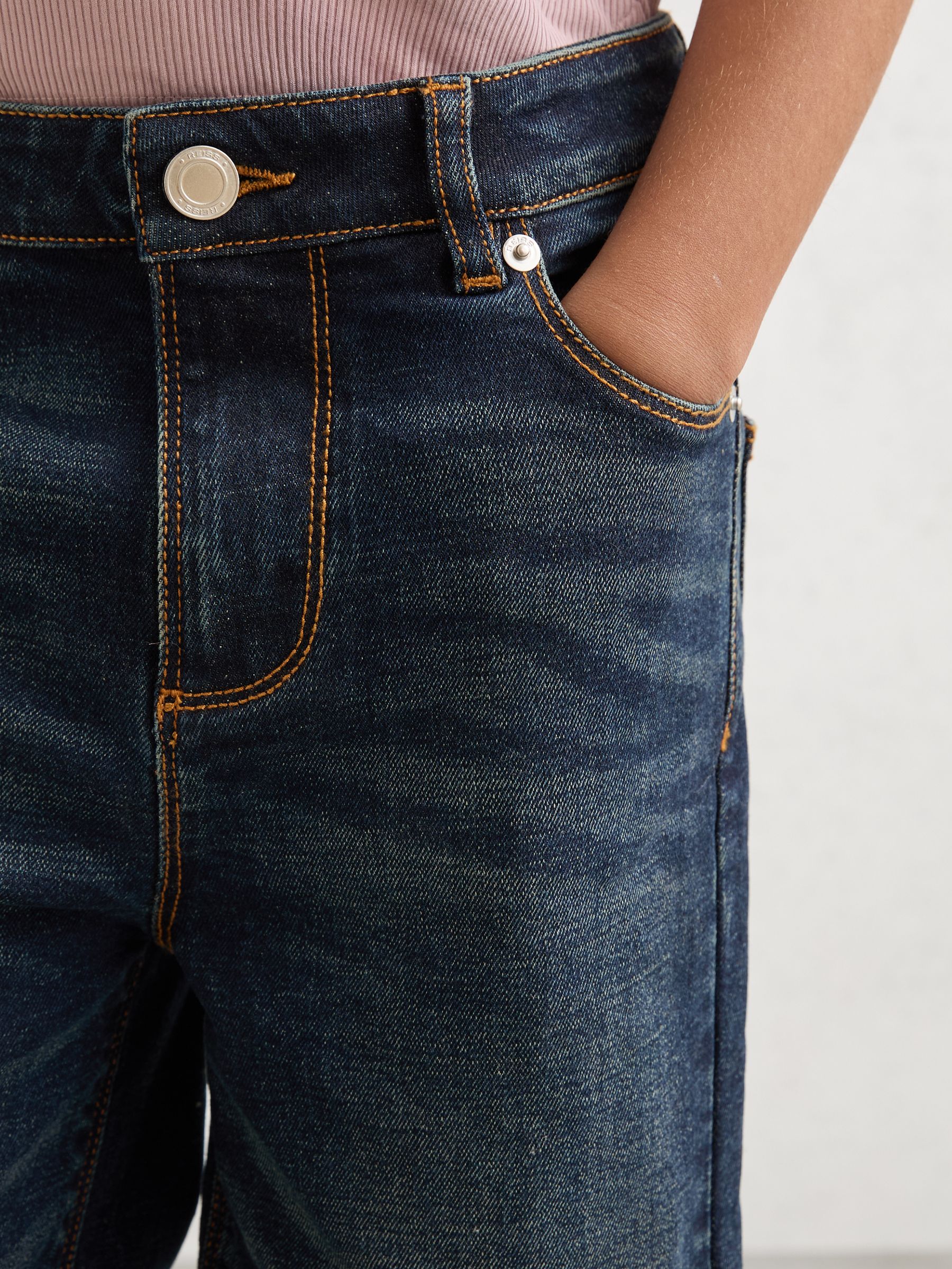 Wide-Leg Jeans in Indigo - Image 4 of 5