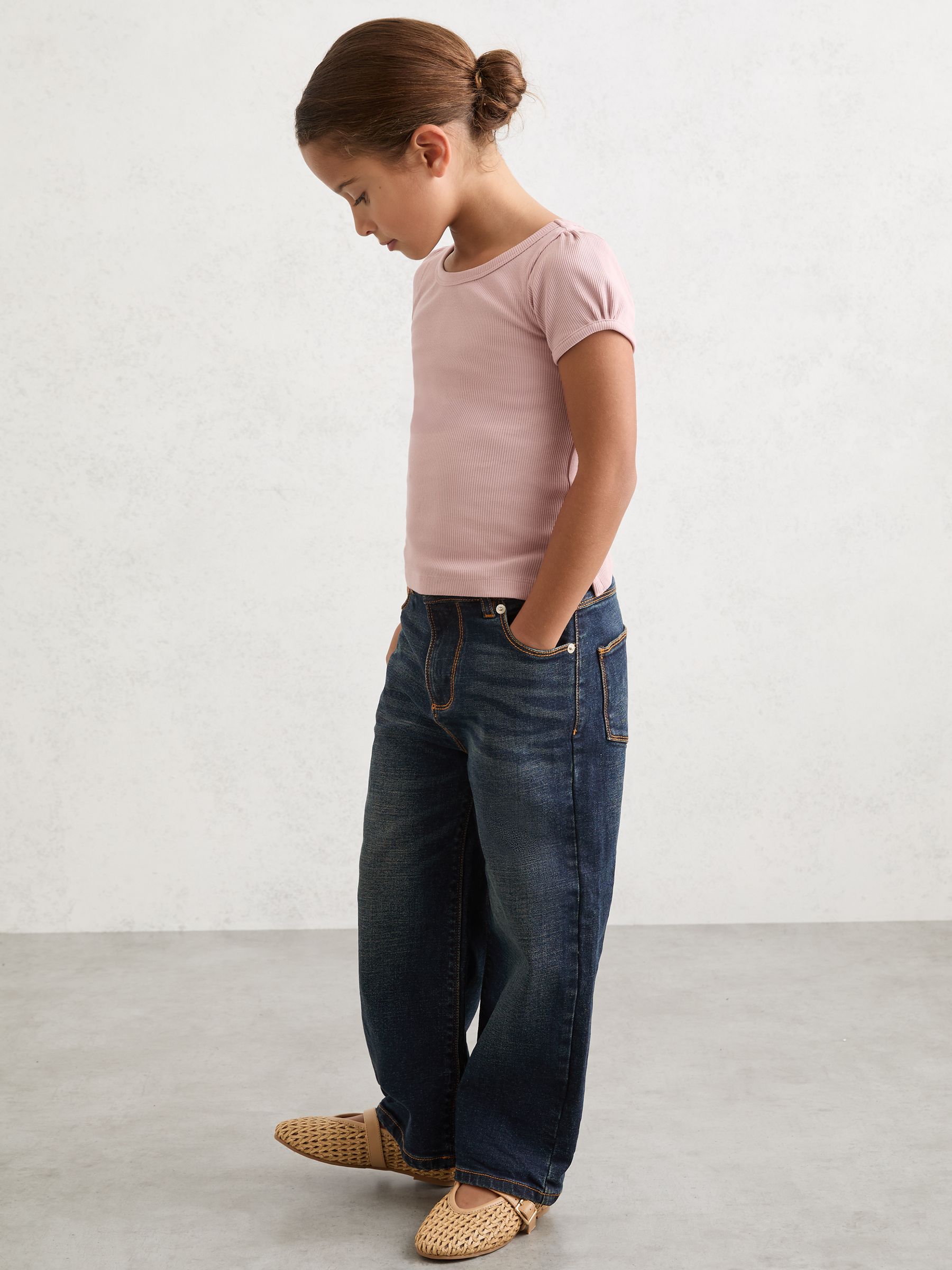 Wide-Leg Jeans in Indigo - Image 2 of 5 Wide-Leg Jeans in Indigo - Image 2 of 5