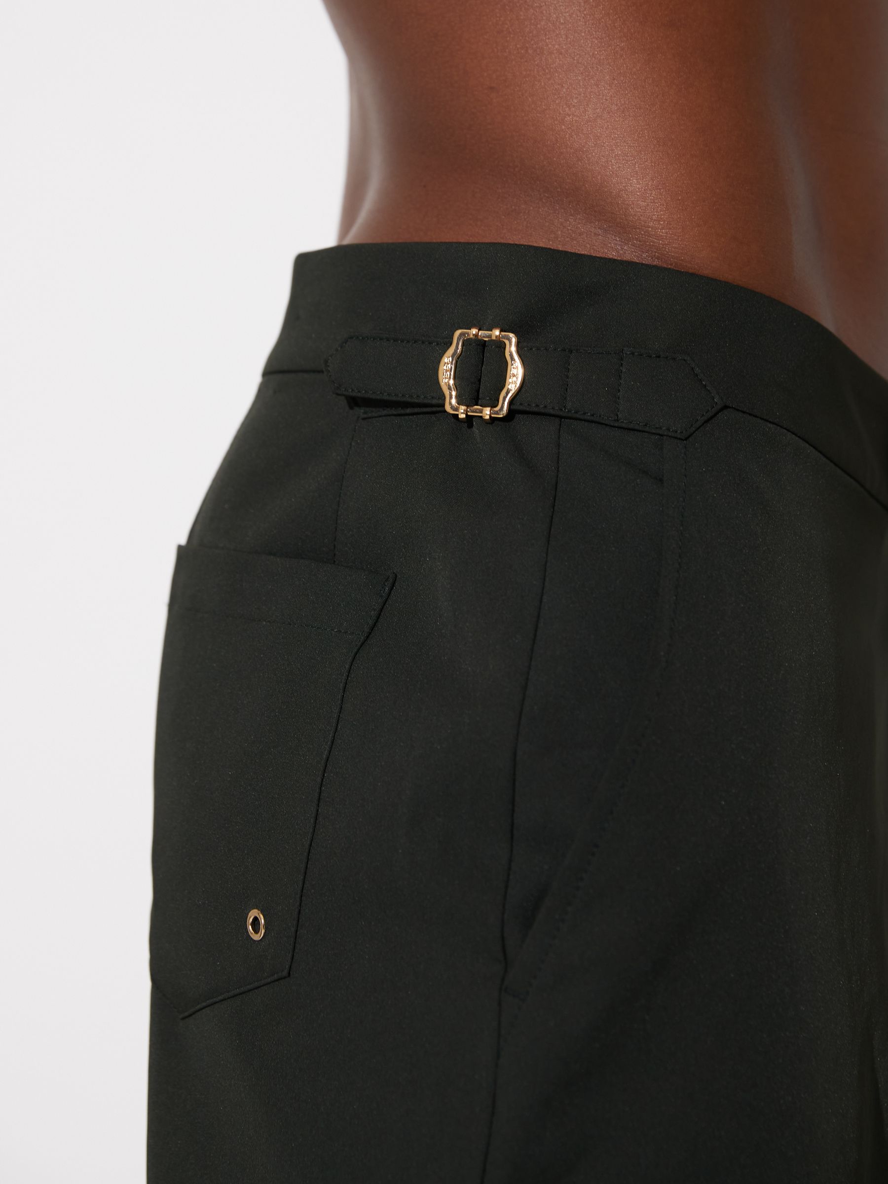 Side-Adjuster Swim Shorts in Bottle Green - image 5