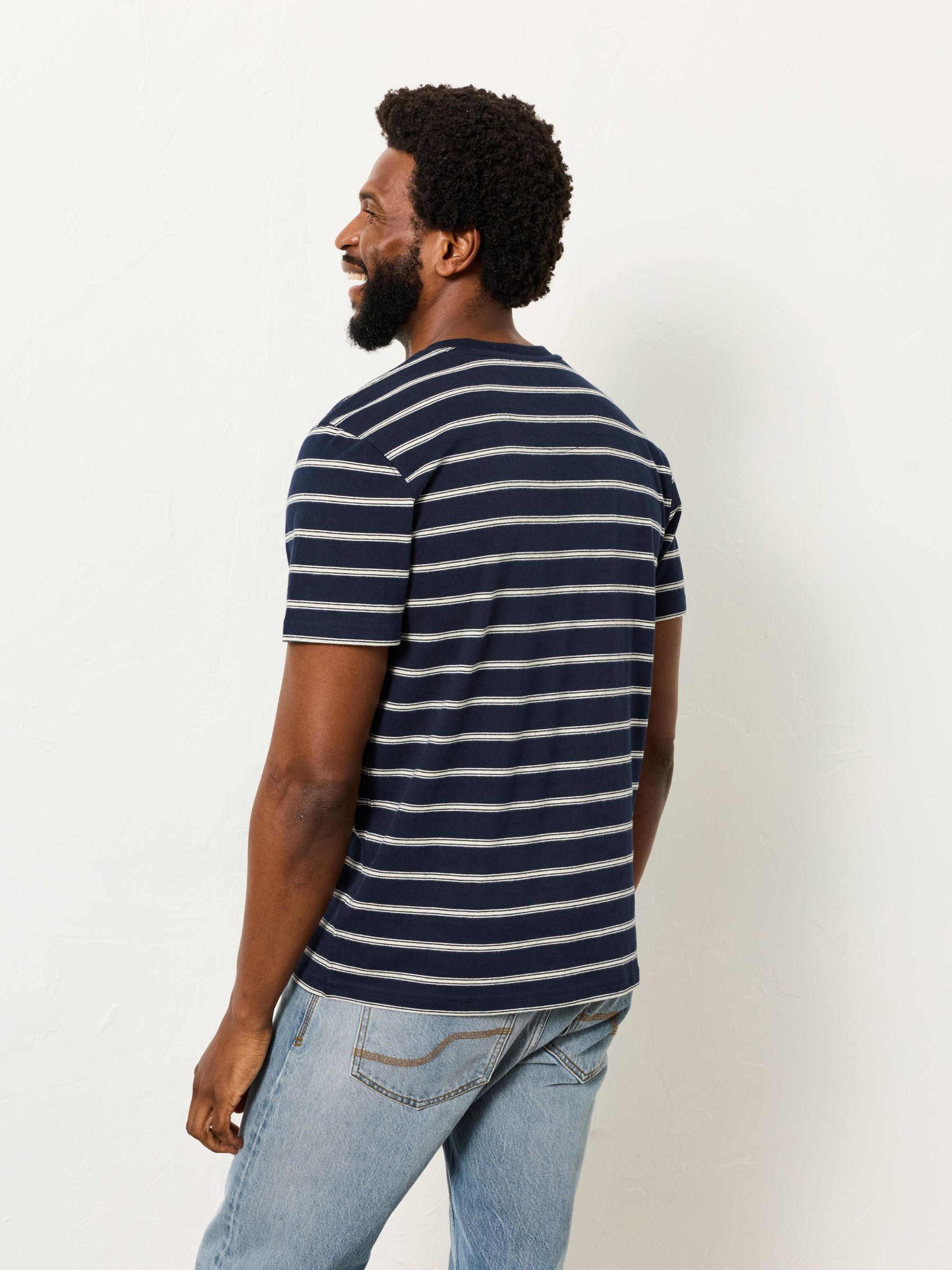 Blue Short Sleeve Stripe T-shirts 2 Pack - Image 3 of 7
