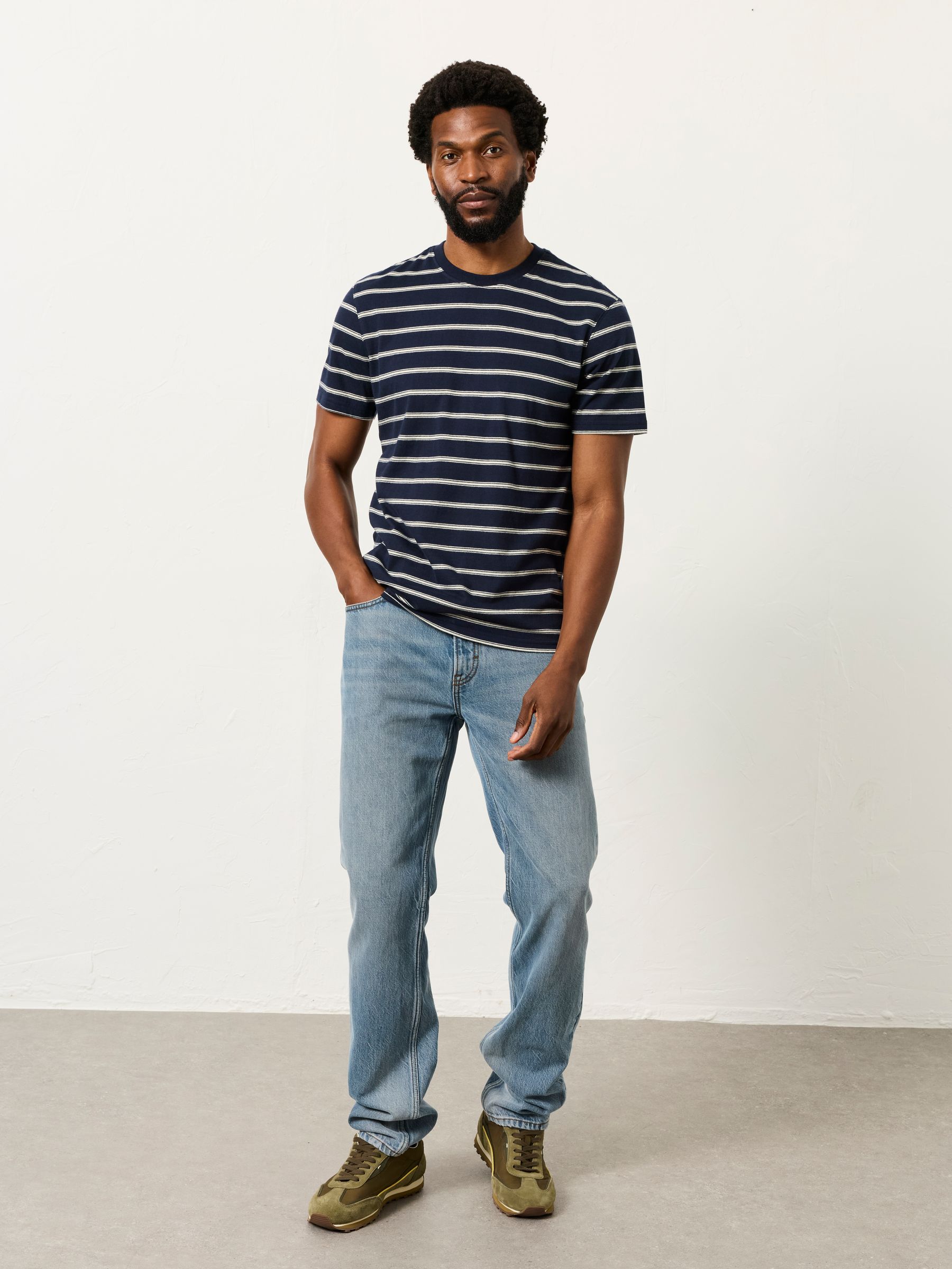 Blue Short Sleeve Stripe T-shirts 2 Pack - Image 4 of 7