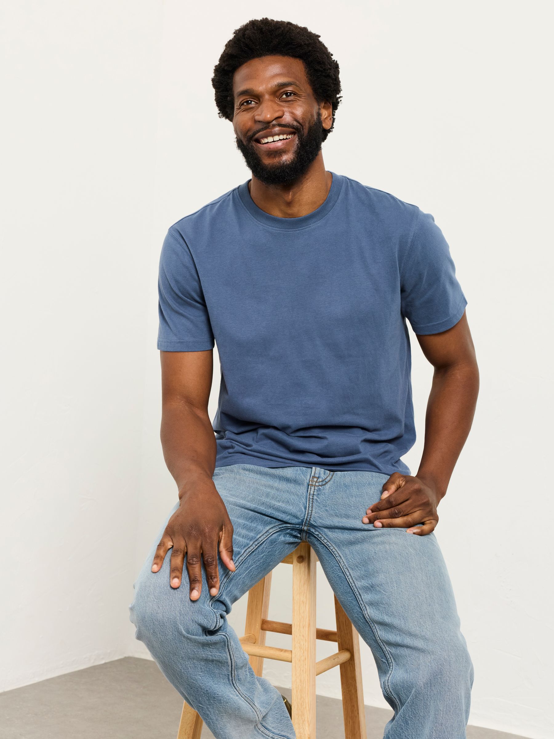 Blue Short Sleeve Stripe T-shirts 2 Pack - Image 5 of 7