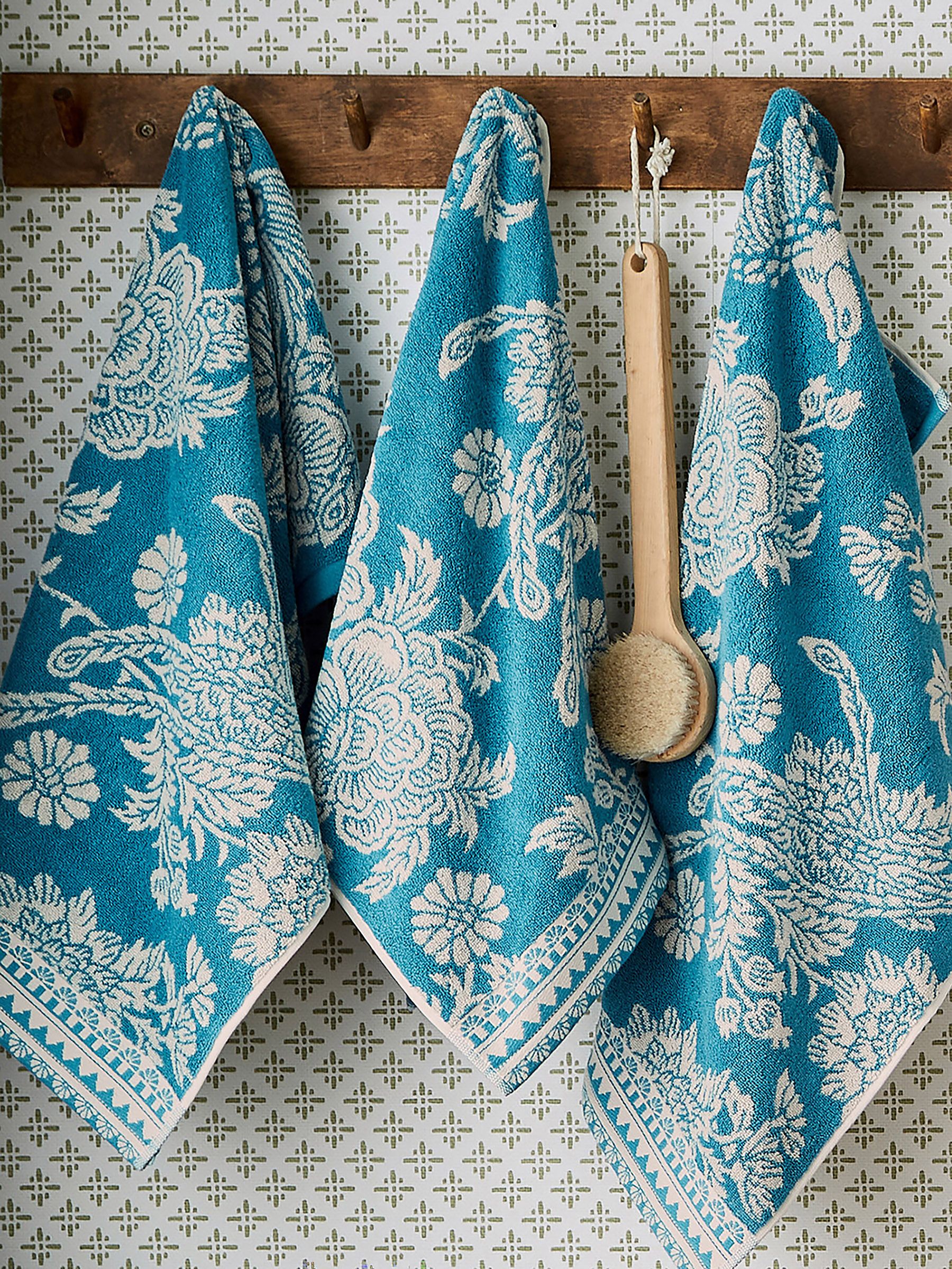 Teal Hidcote Birds Towel - Image 1 of 4