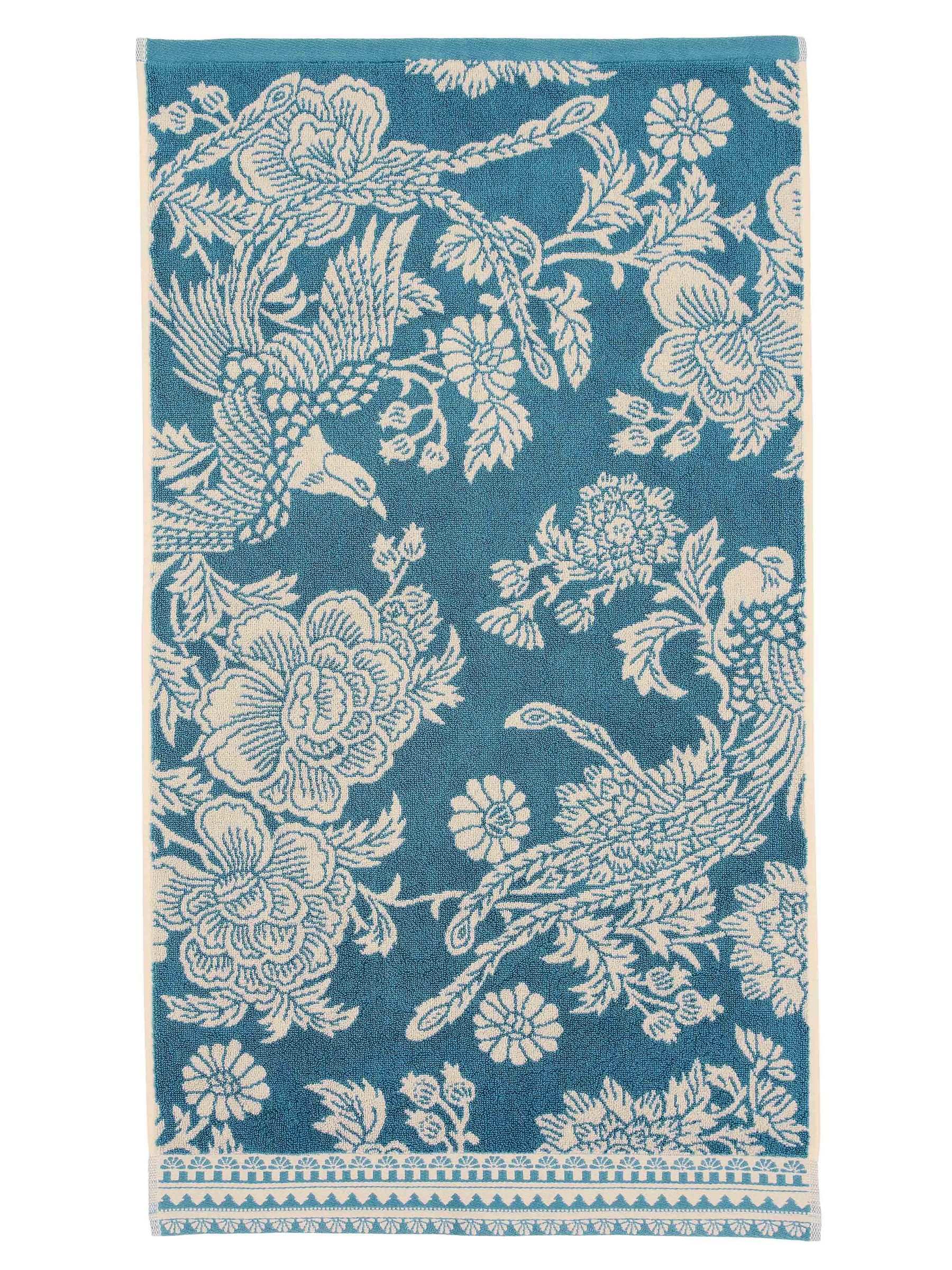 Teal Hidcote Birds Towel - Image 4 of 4