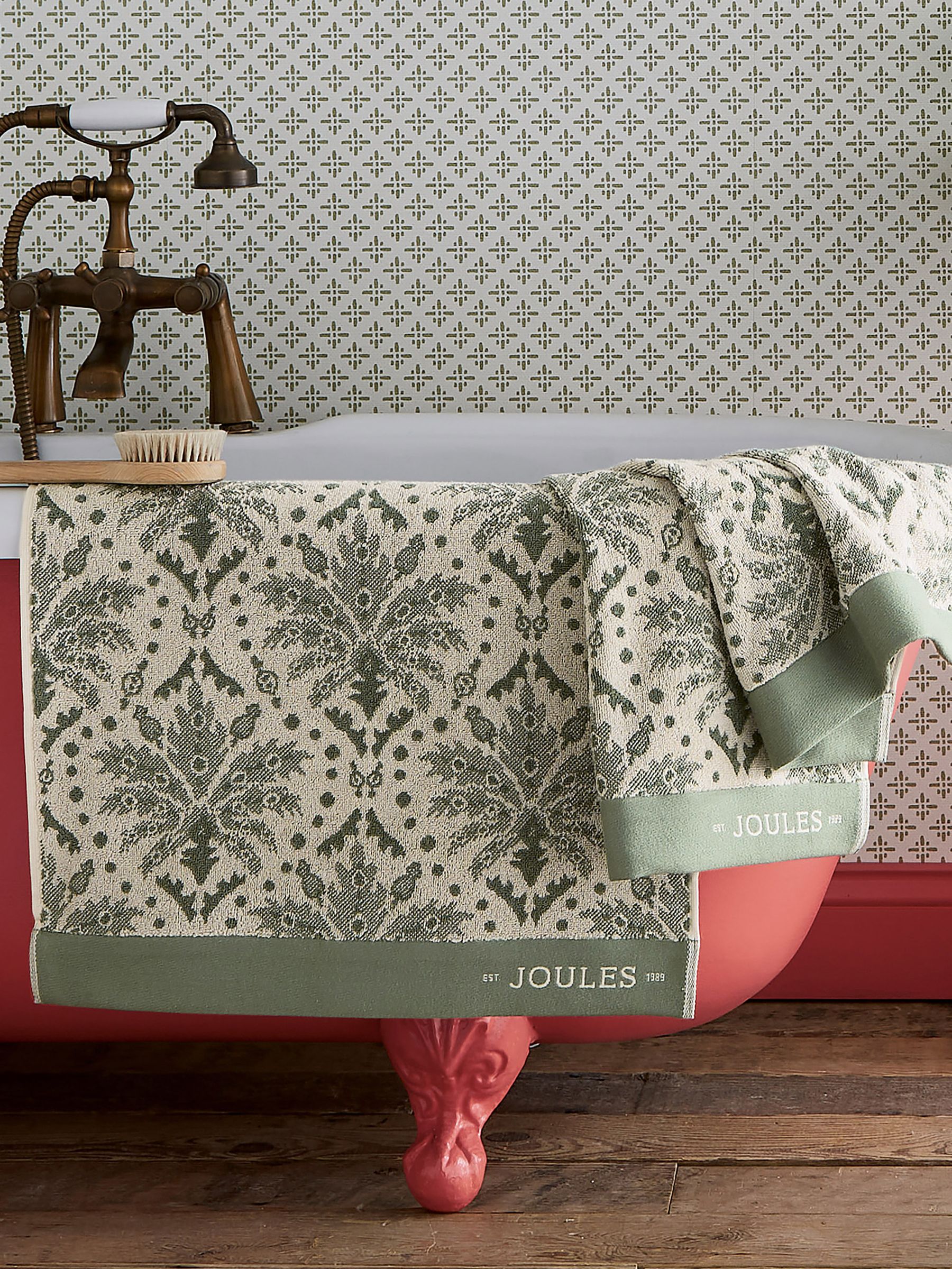 Green Palm Geo Towel - Image 1 of 3