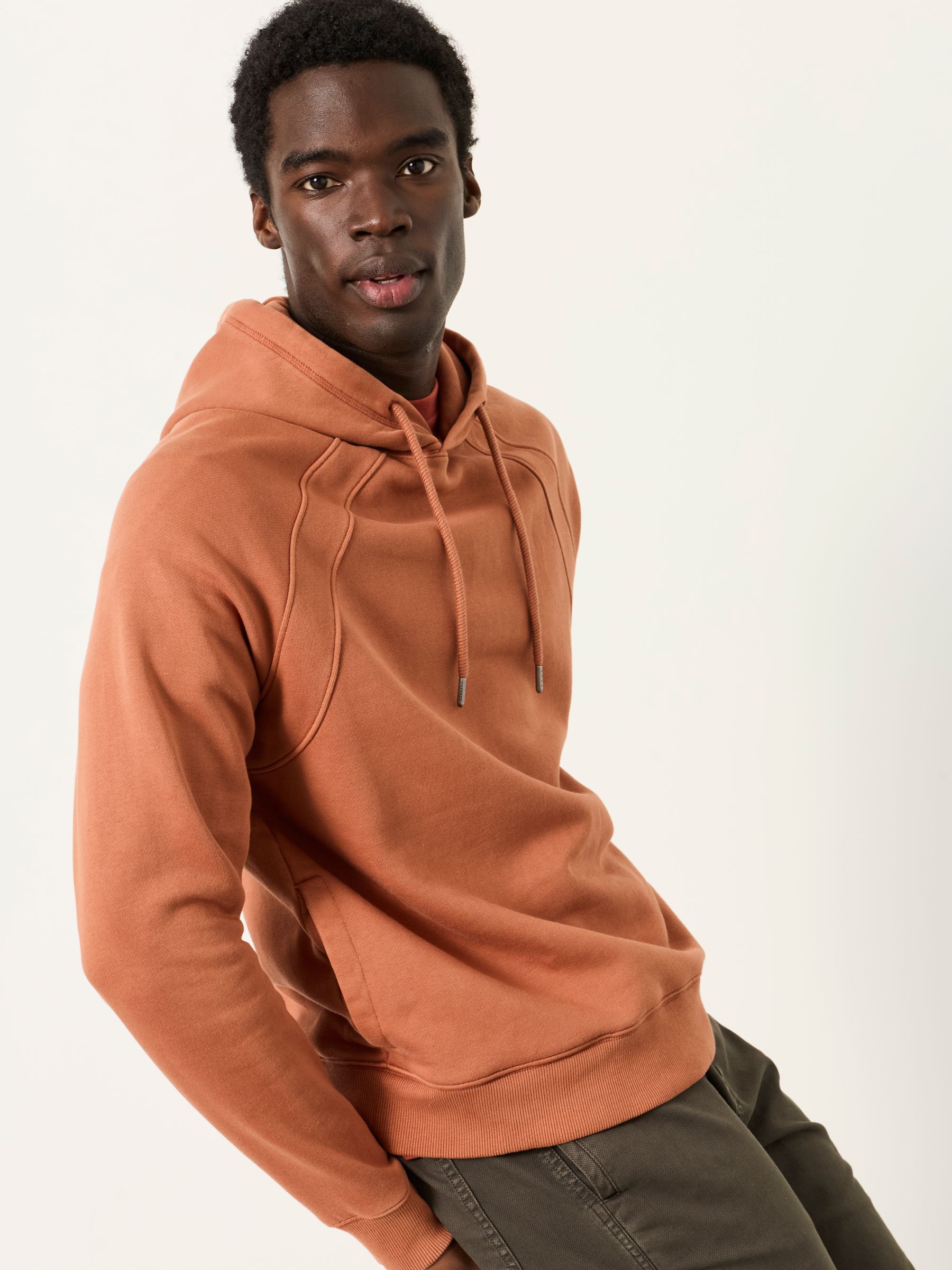 Brooke Terracotta Raglan Hoody - Image 4 of 6