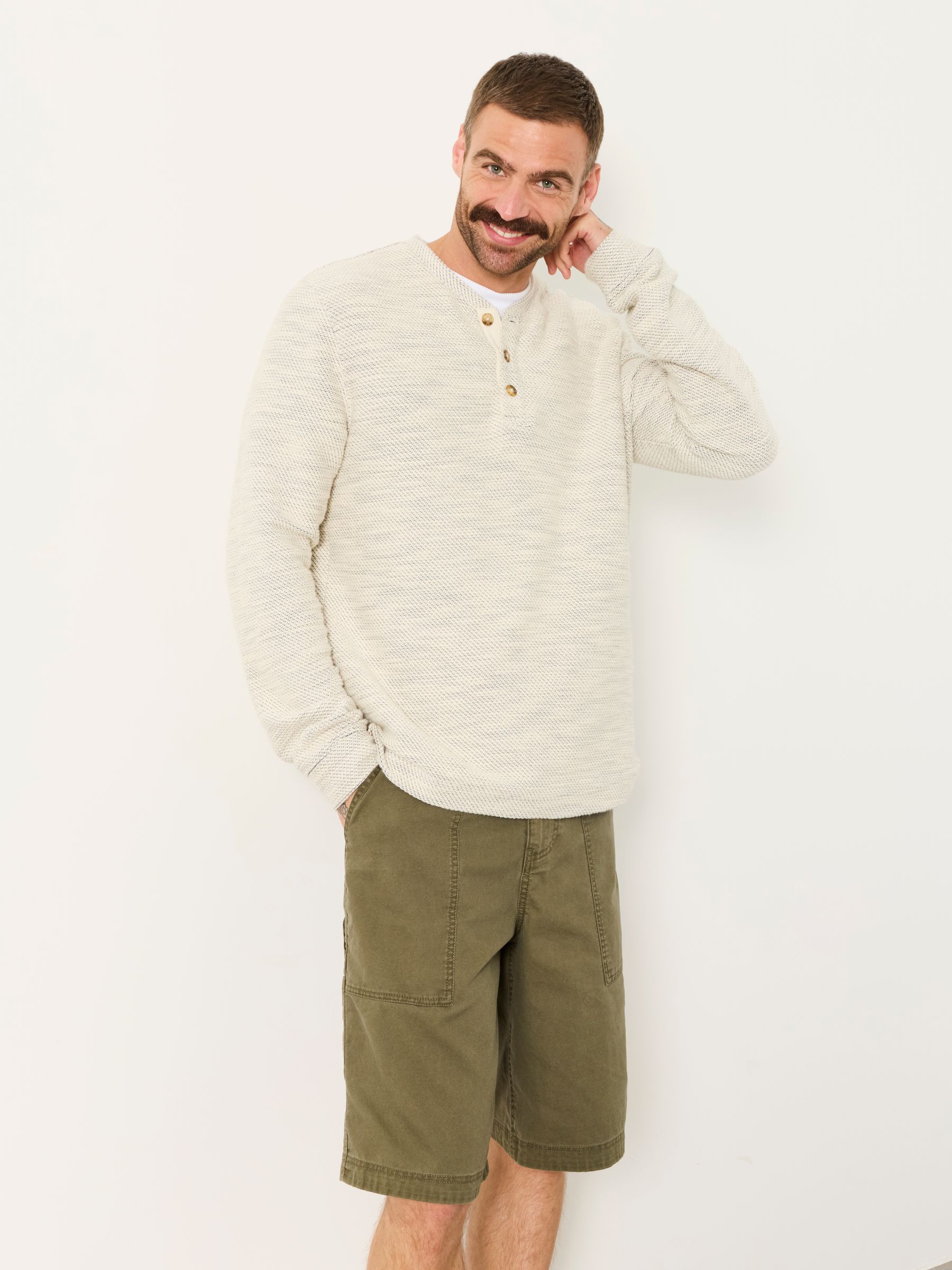 Oatmeal Woolacombe Henley - Image 2 of 7