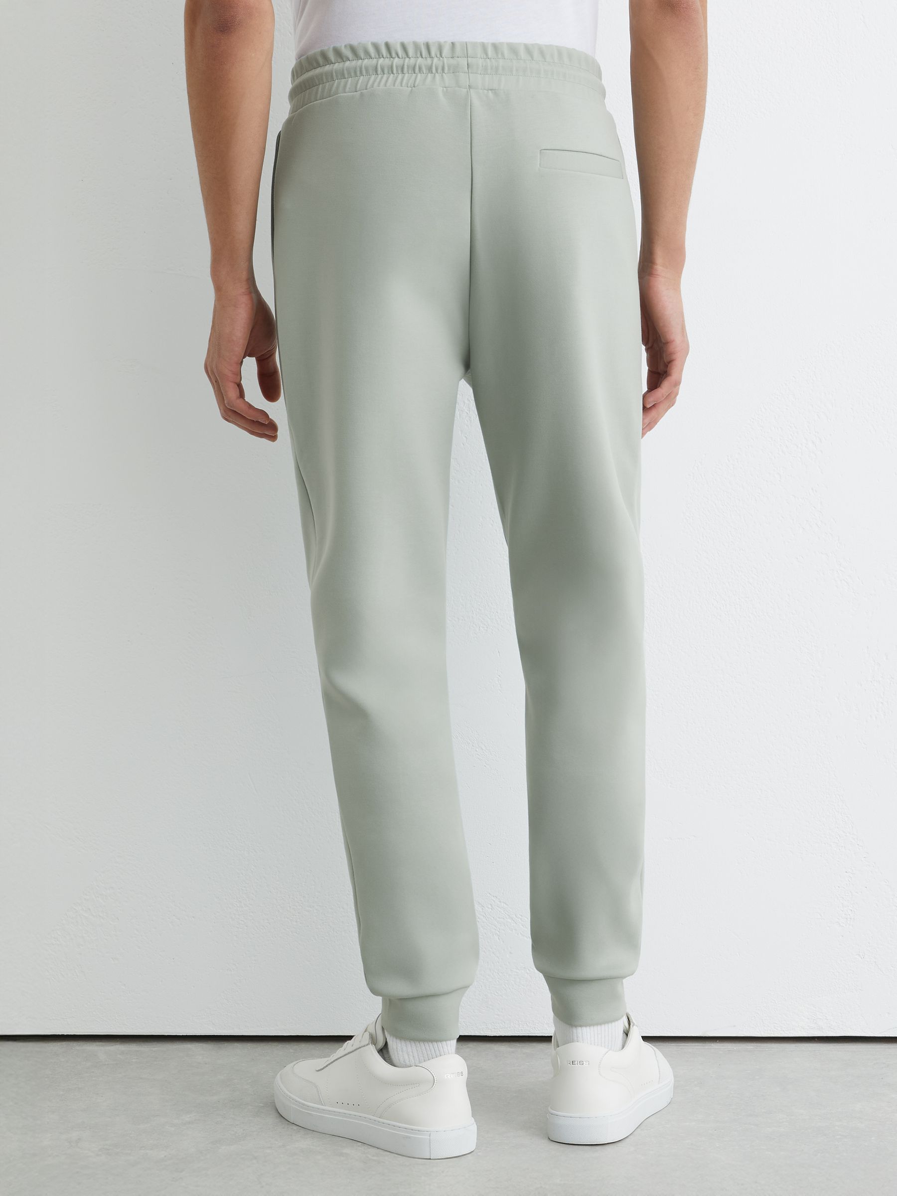 Stretch-Jersey Tailored Joggers in Mint Green - Image 5 of 6