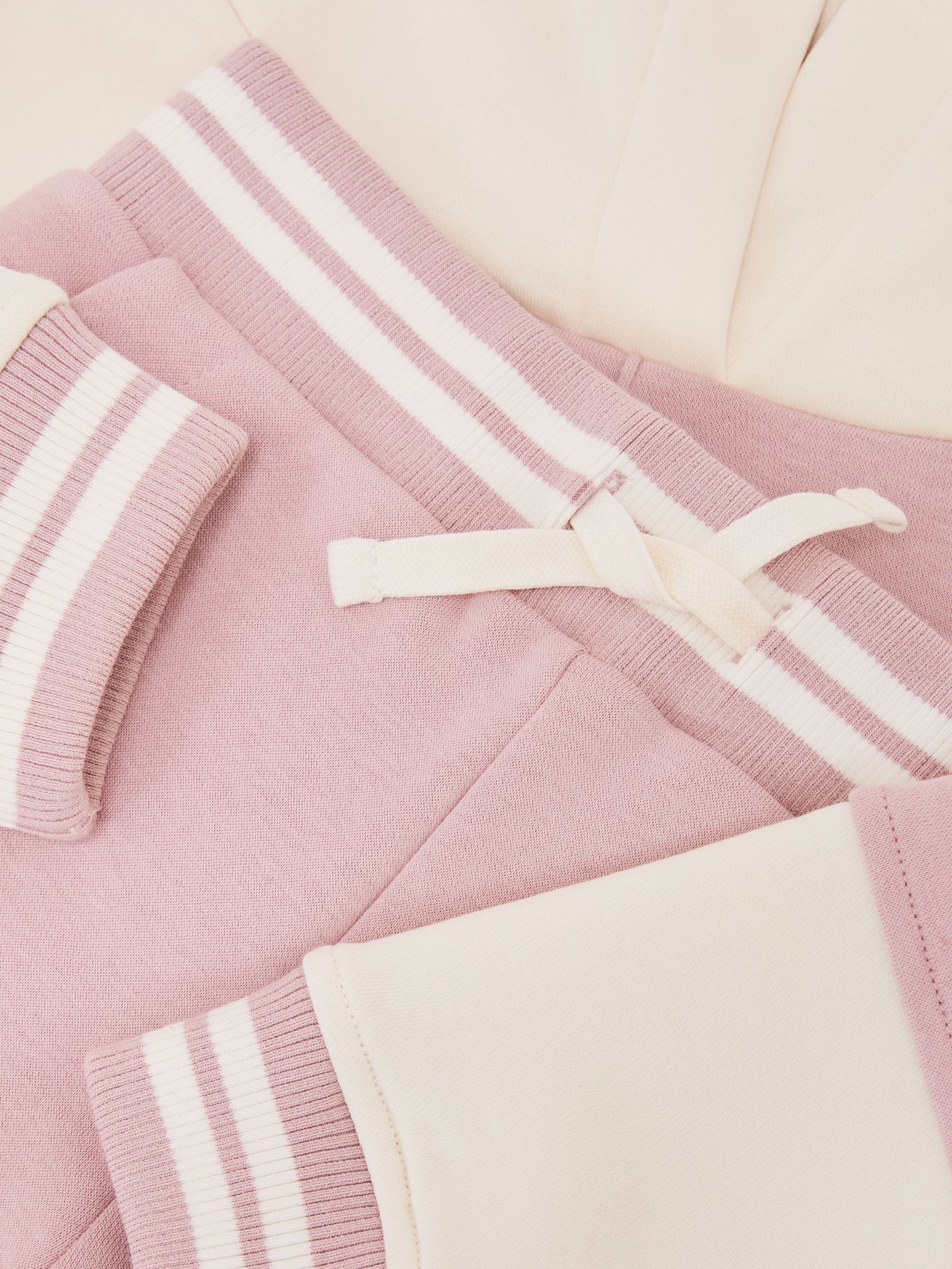 13-14 yrs Cotton-Blend Hoodie and Shorts Set in Pink - Image 6 of 6