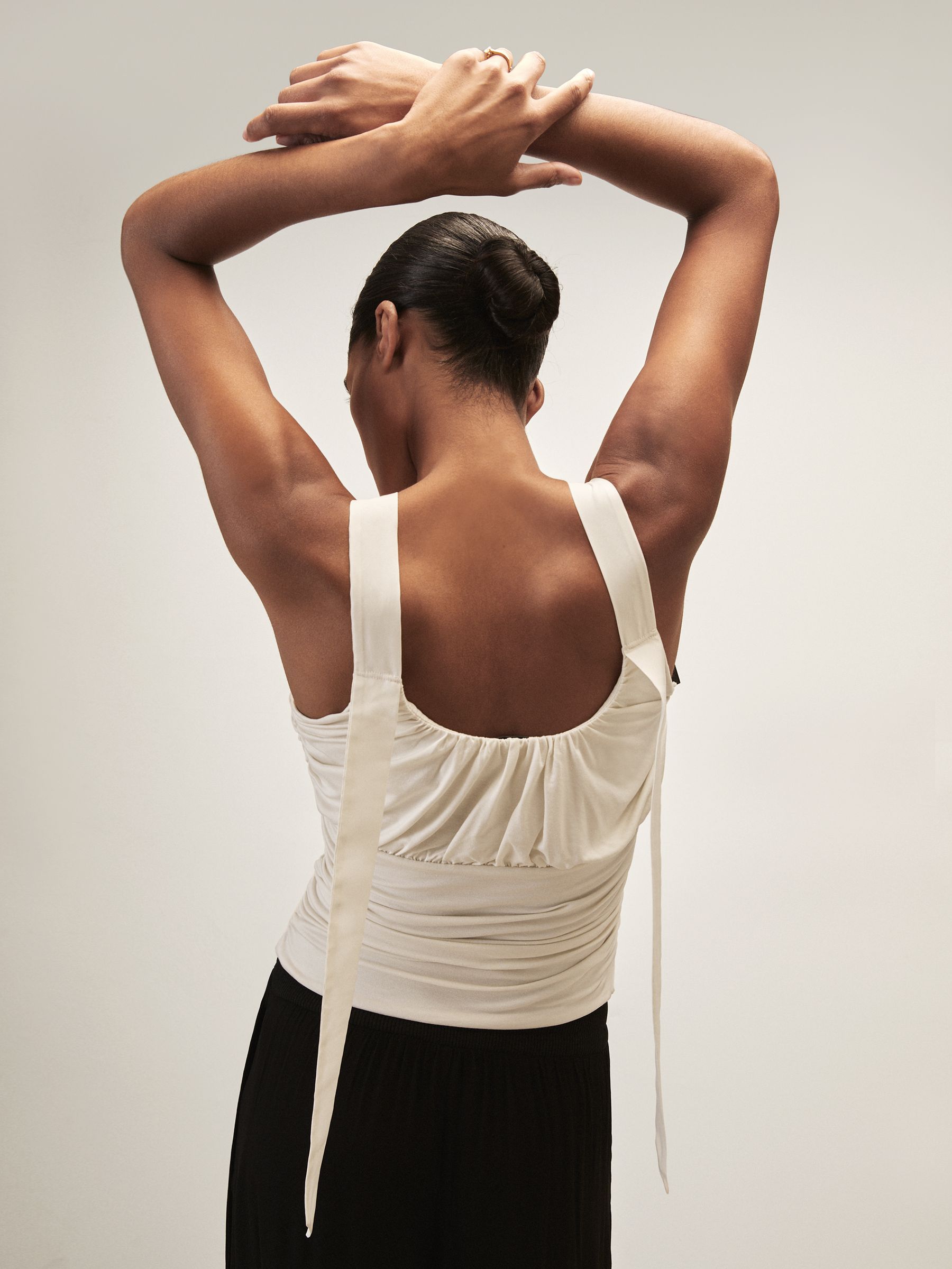 Reiss | Royal Ballet Ruched Vest in Ivory - image 5