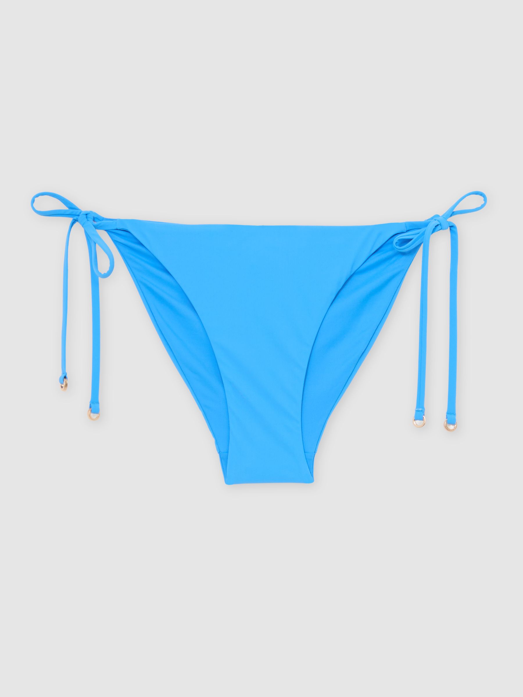 Side-Tie Bikini Bottoms in Blue - Image 2 of 6