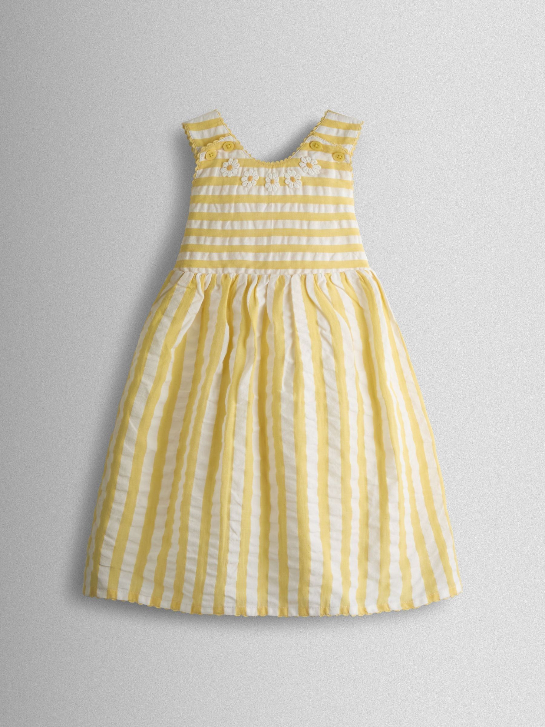Yellow Cross Back Applique Sun Dress - Image 1 of 4