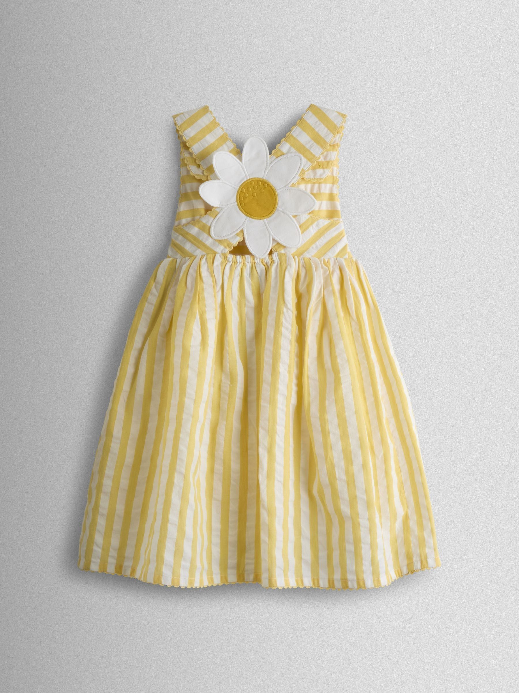 Yellow Cross Back Applique Sun Dress - Image 2 of 4